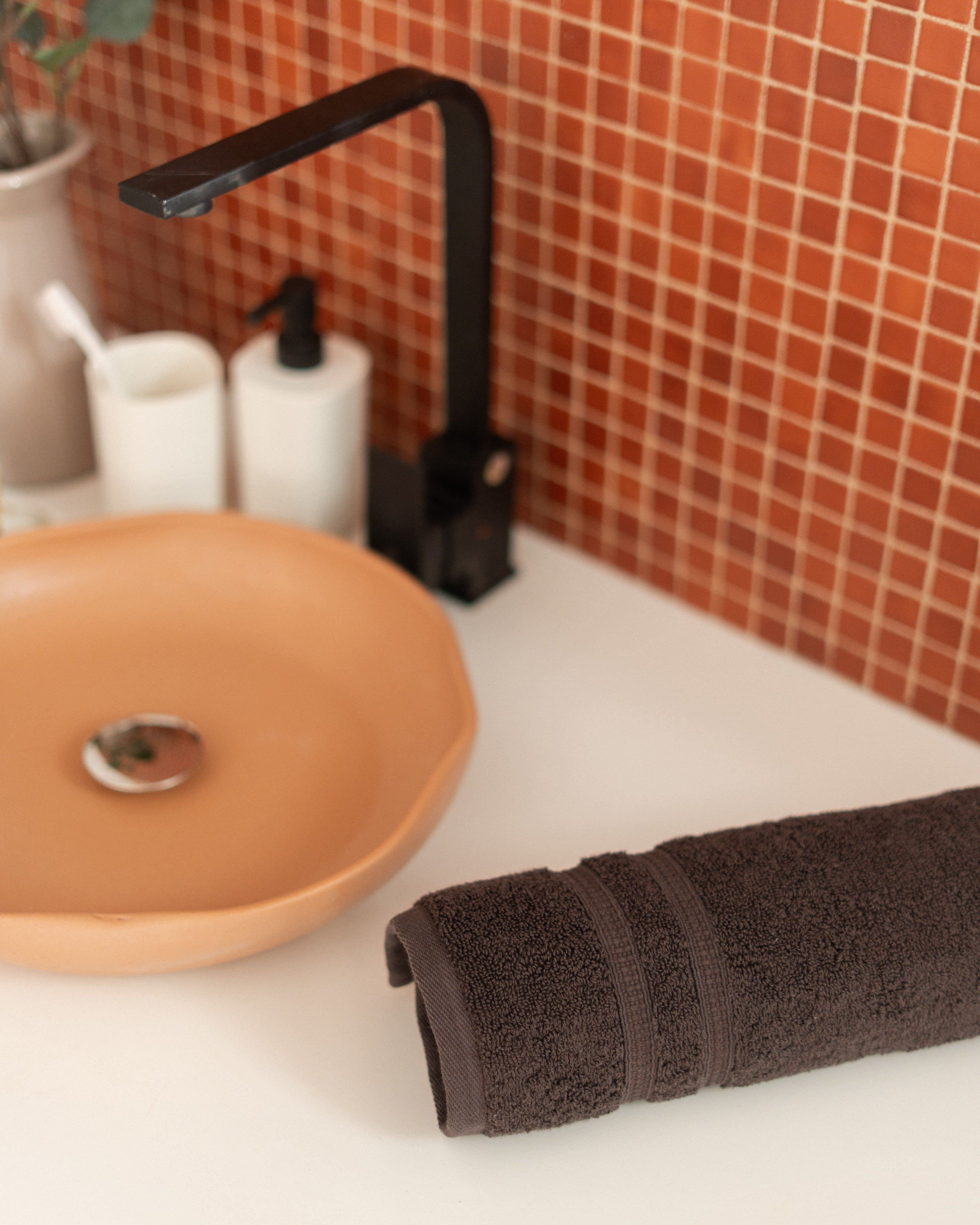 Face Towel 600 GSM - Double Dobby Border - Greek Cotton