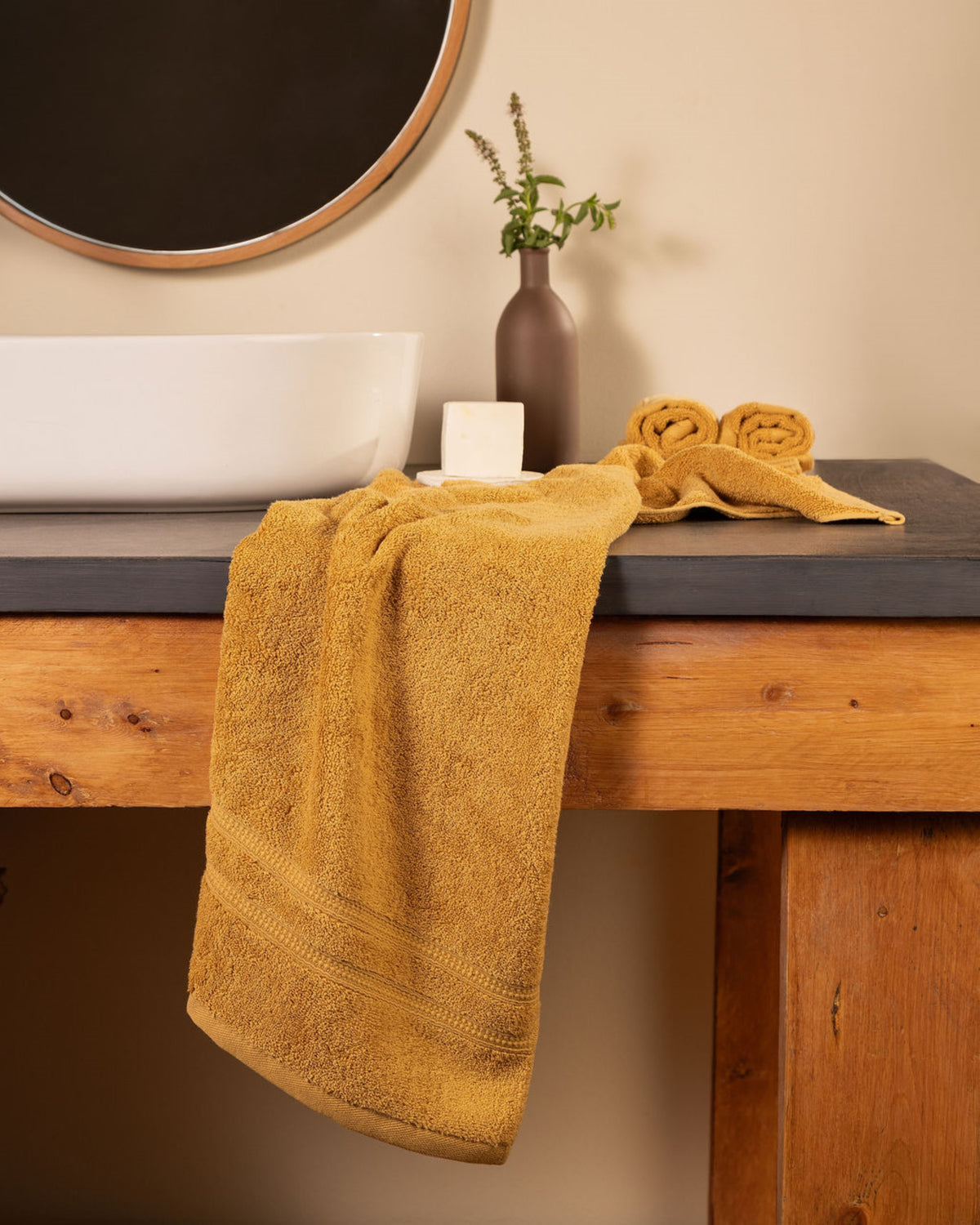 Face Towel 600 GSM - Double Dobby Border - Greek Cotton