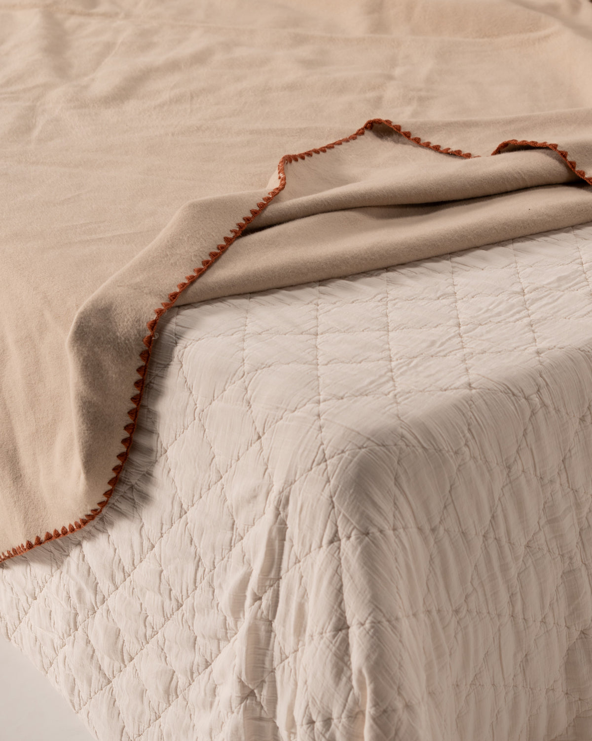 Blanket - Crochet Border - Egyptian Cotton
