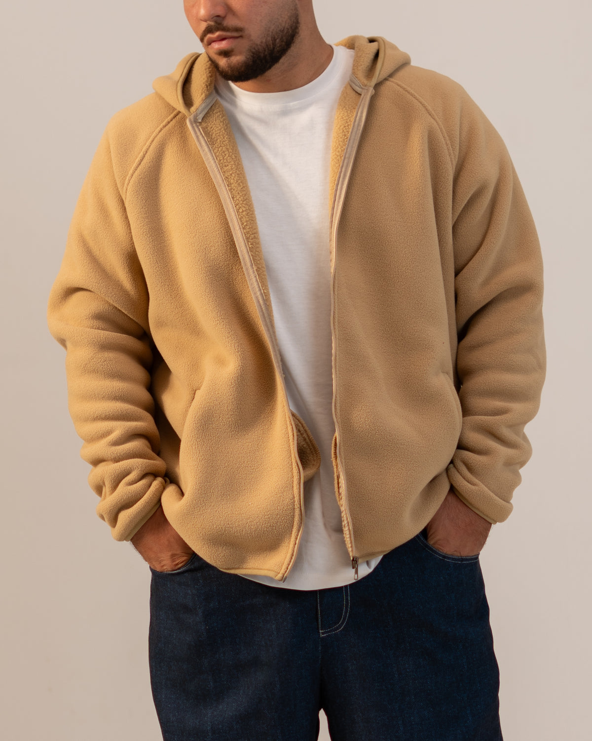 Full-Zip Fleece Jacket - Hooded