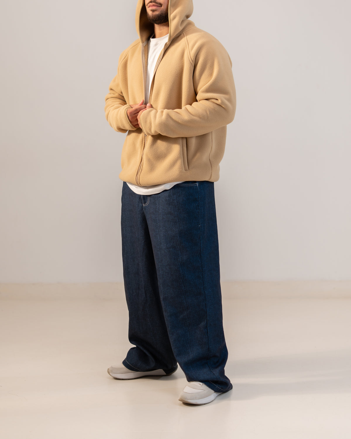Full-Zip Fleece Jacket - Hooded