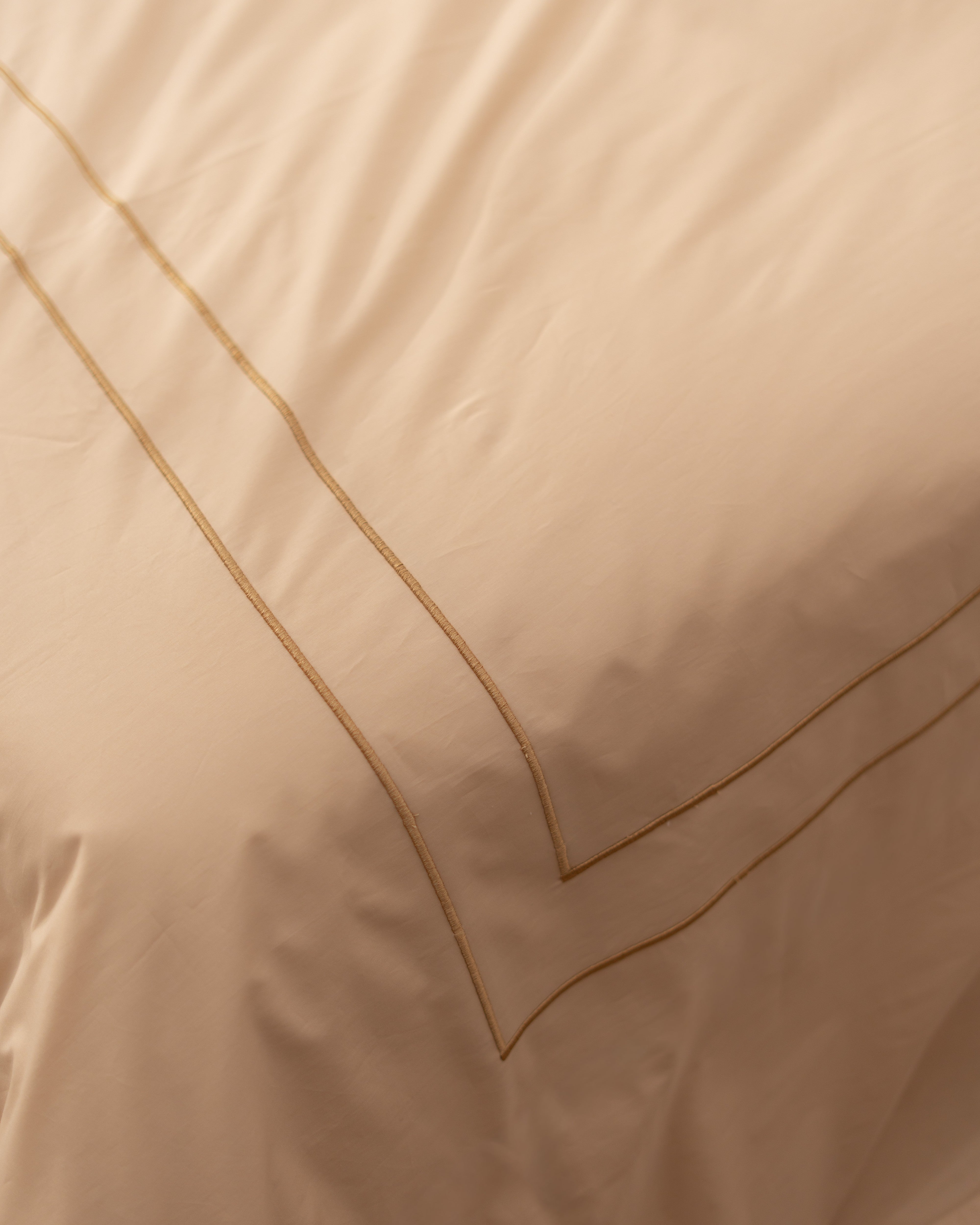 Duvet Cover Set - Double Frame Embroidery - Egyptian Cotton