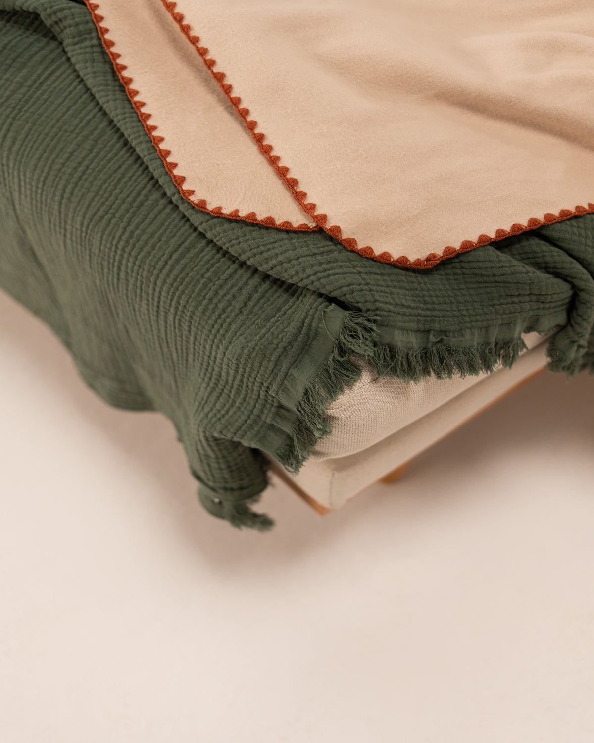 Blanket - Crochet Border - Egyptian Cotton