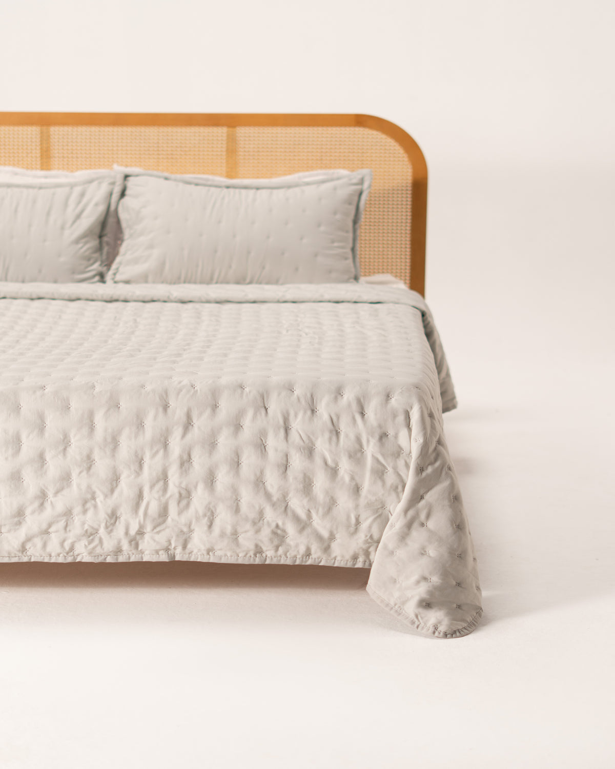 Double-Face Capitonné Quilt Set - Microfiber