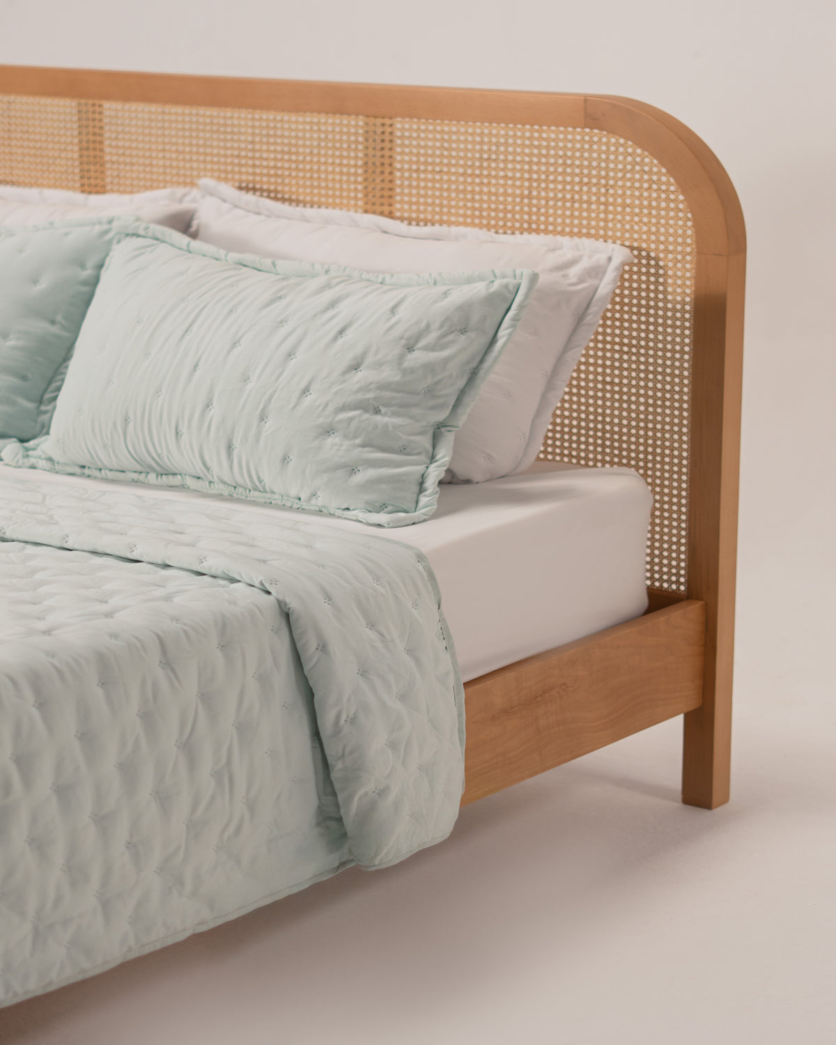 Double-Face Capitonné Quilt Set - Microfiber