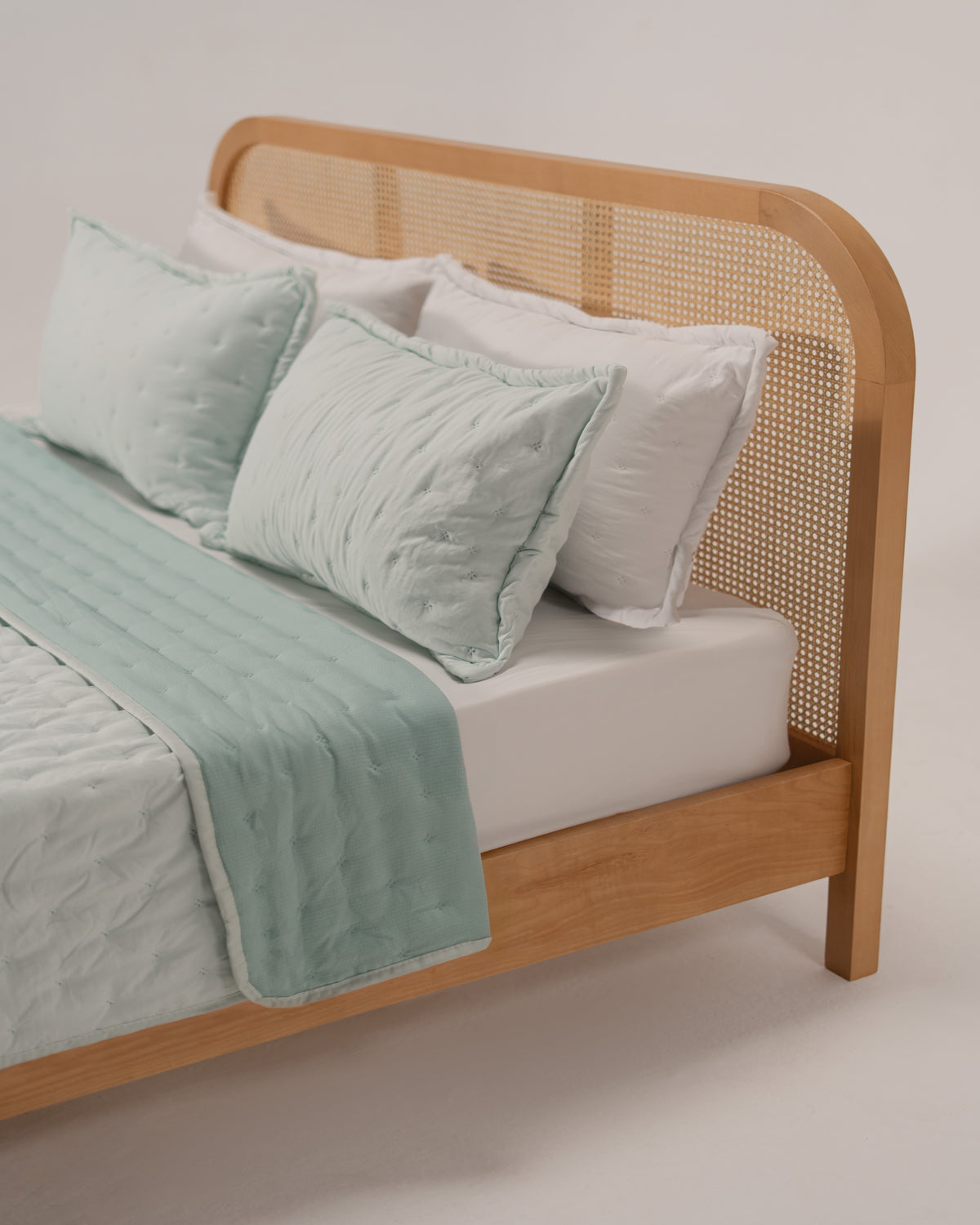 Double-Face Capitonné Quilt Set - Microfiber
