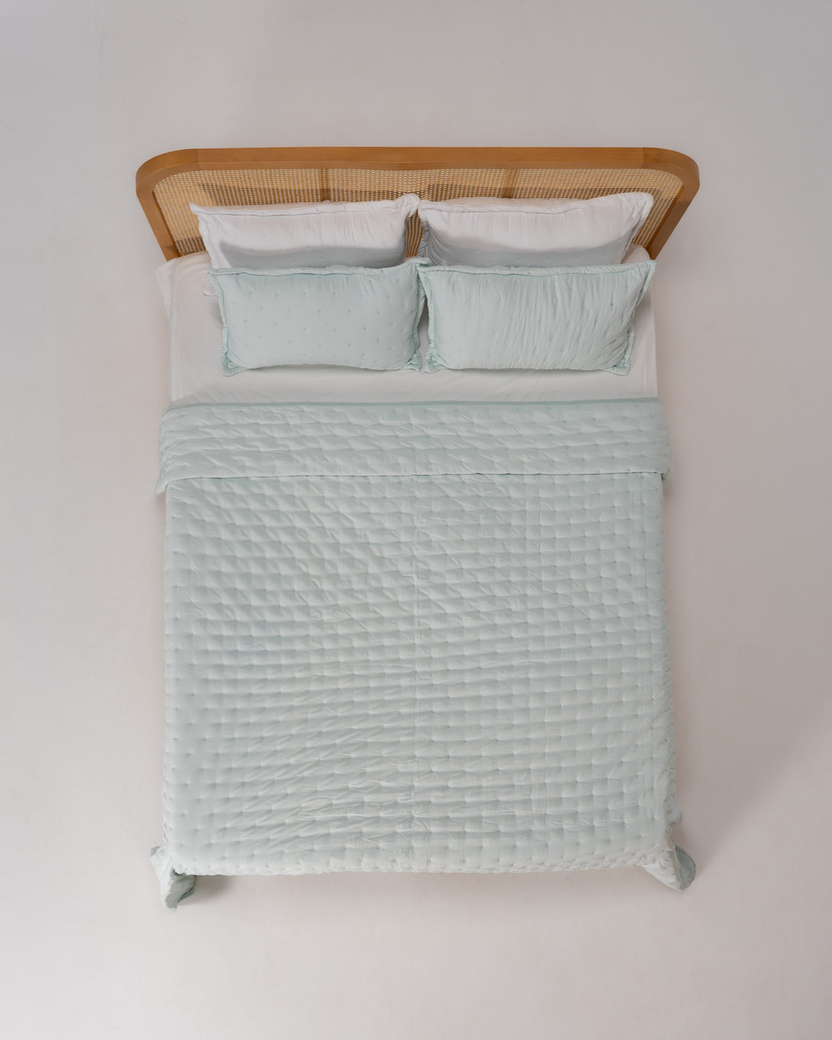 Double-Face Capitonné Quilt Set - Microfiber