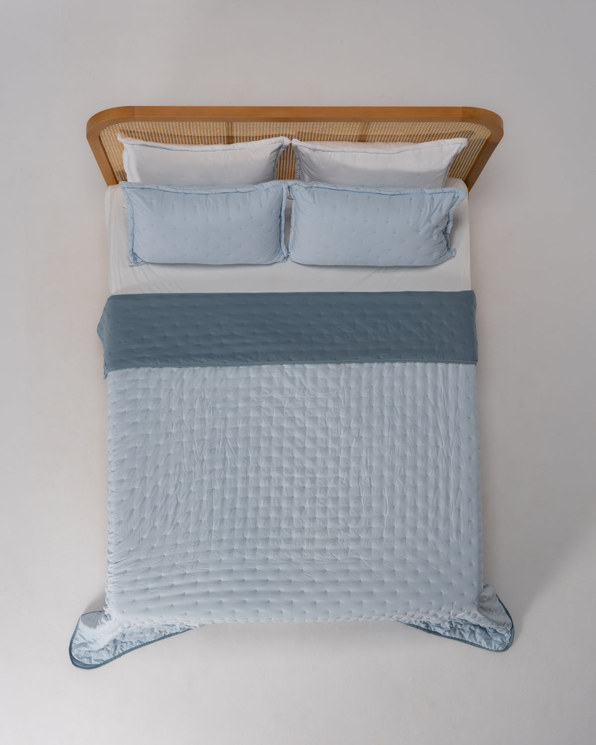 Double-Face Capitonné Quilt Set - Microfiber