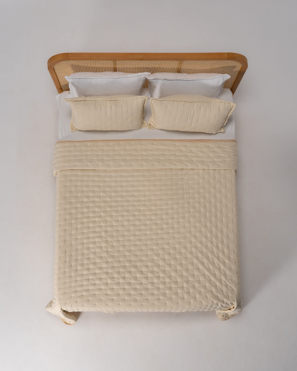 Double-Face Capitonné Quilt Set - Microfiber