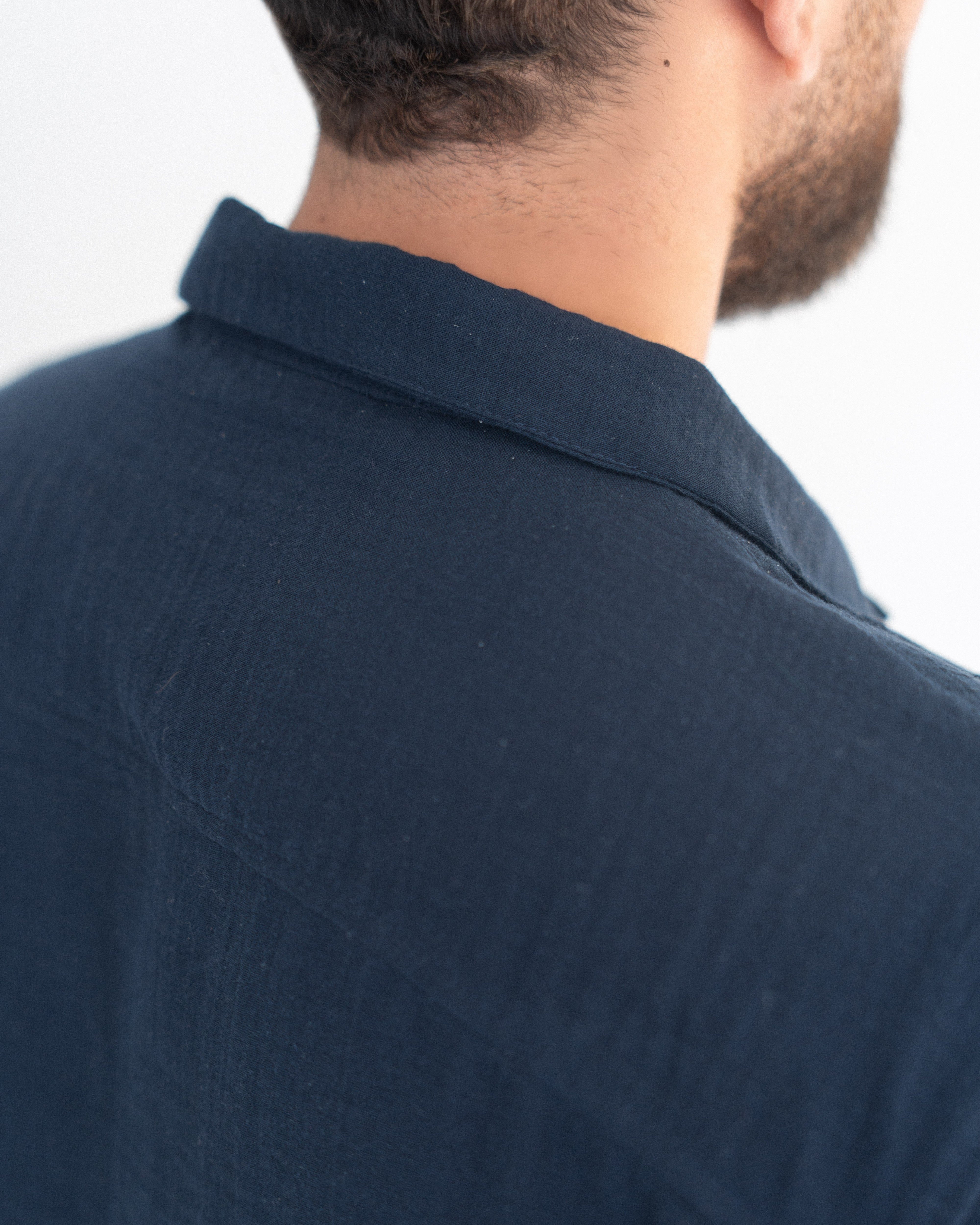 Relaxed Cotton Gauze Shirt - Half Sleeve