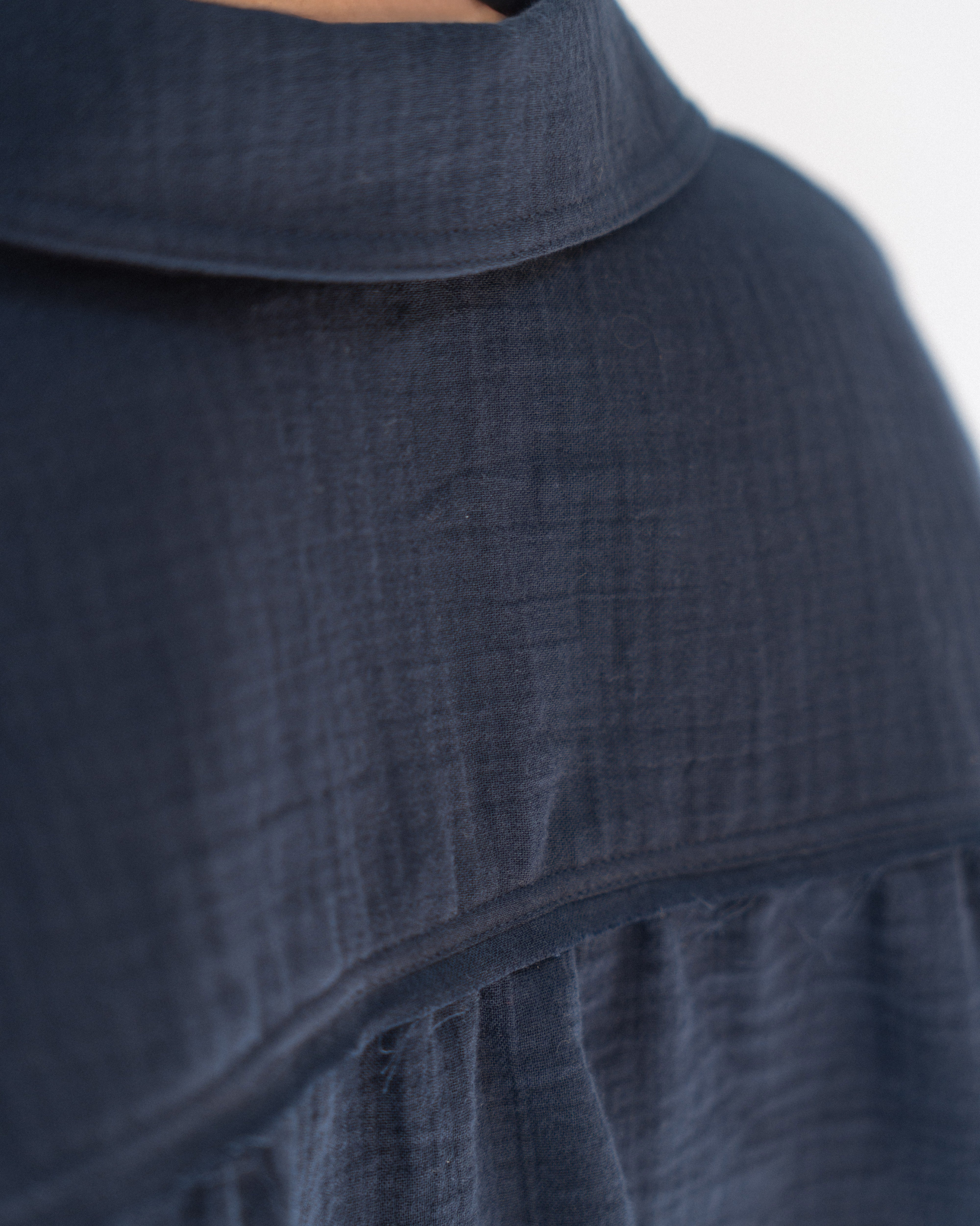 Relaxed Cotton Gauze Shirt - Long Sleeve