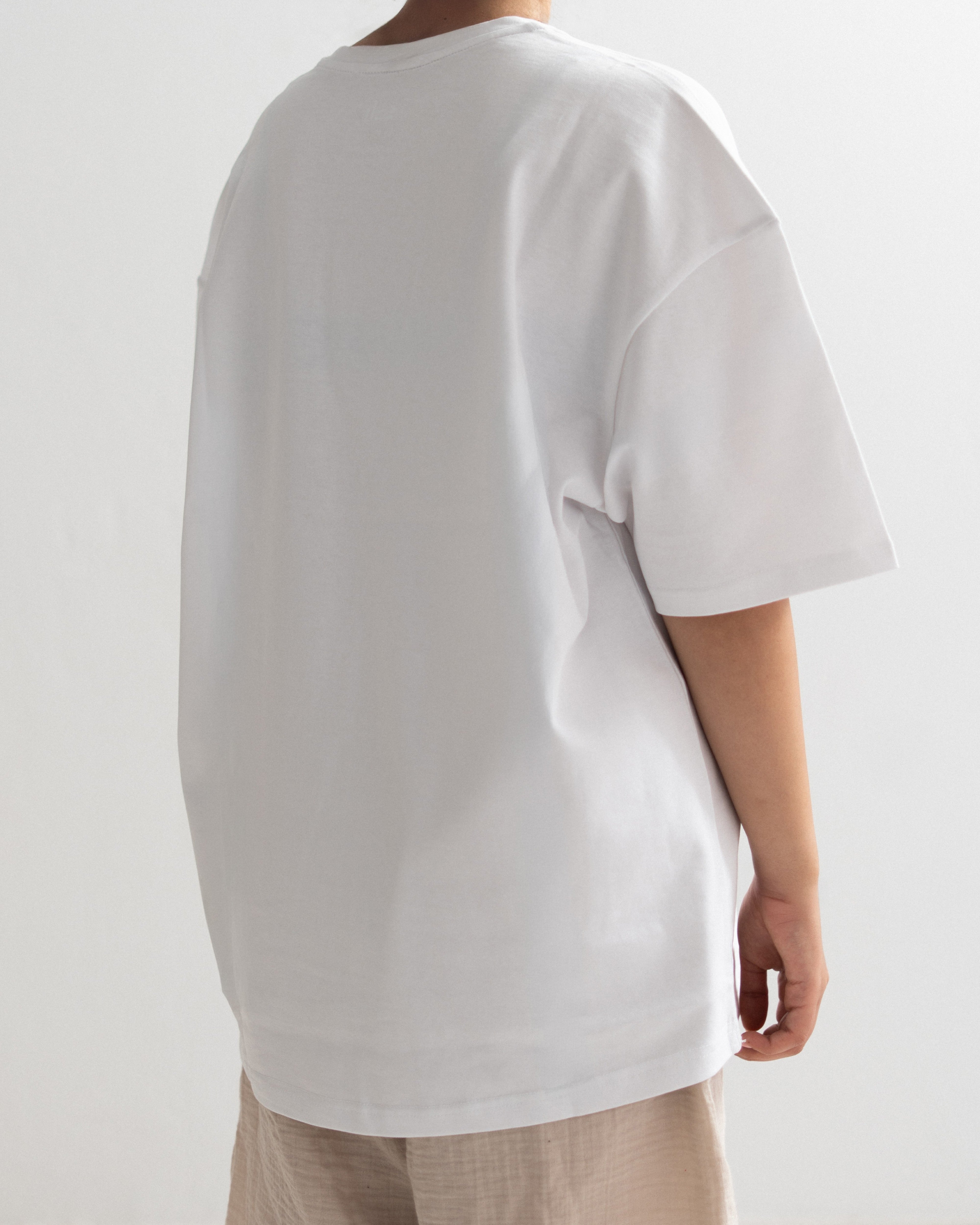 Oversized Cotton T-shirt - Crew Neck