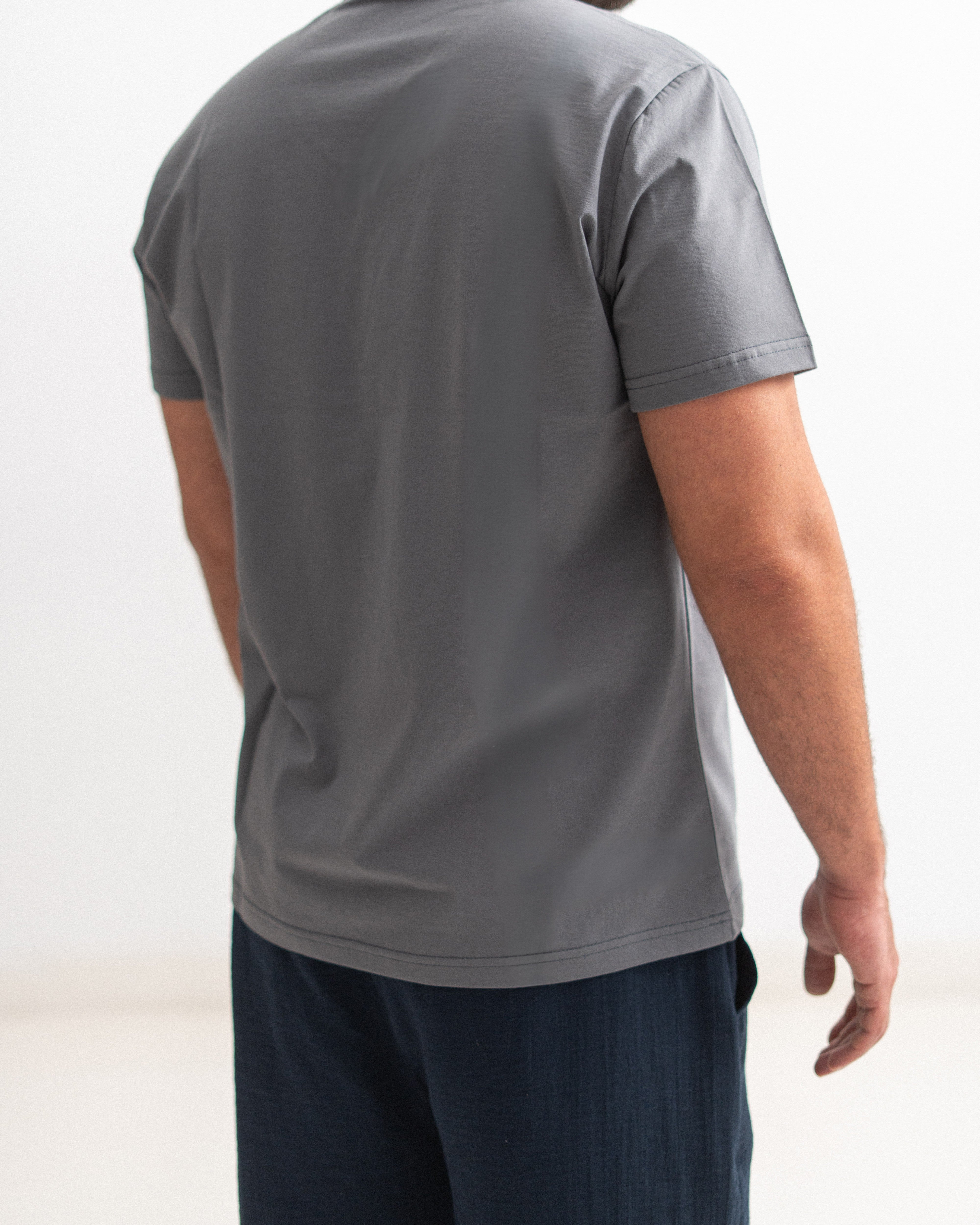 Regular Cotton T-shirt - V Neck