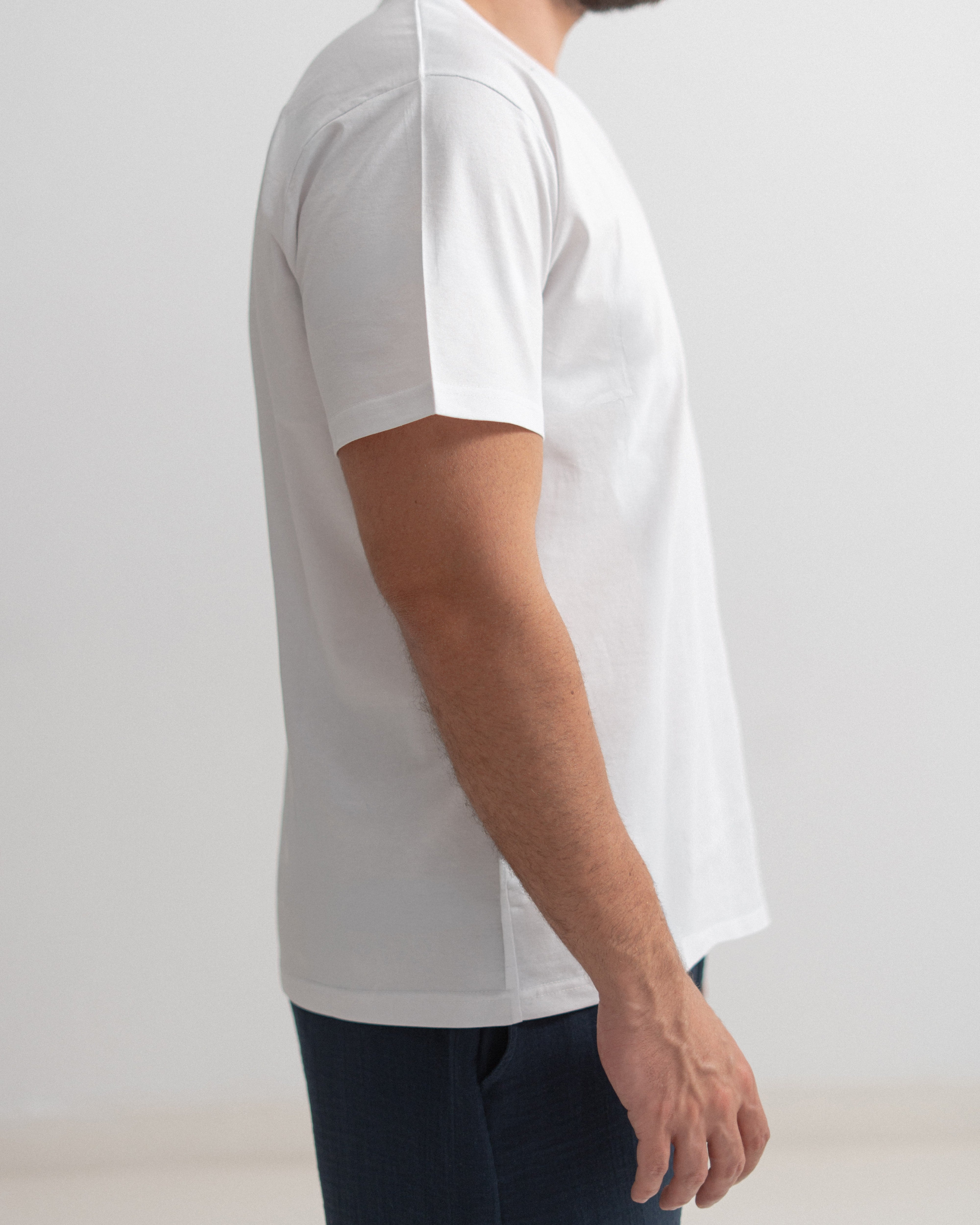 Regular Cotton T-shirt - V Neck