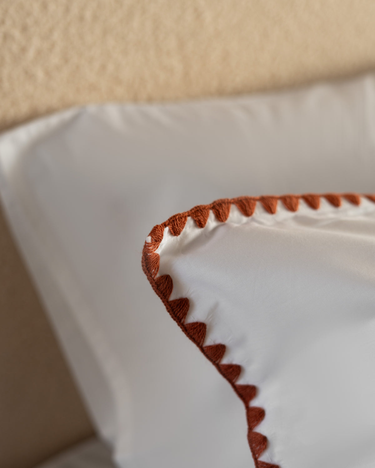 Pillowcase Set - Crochet Border - Egyptian Cotton