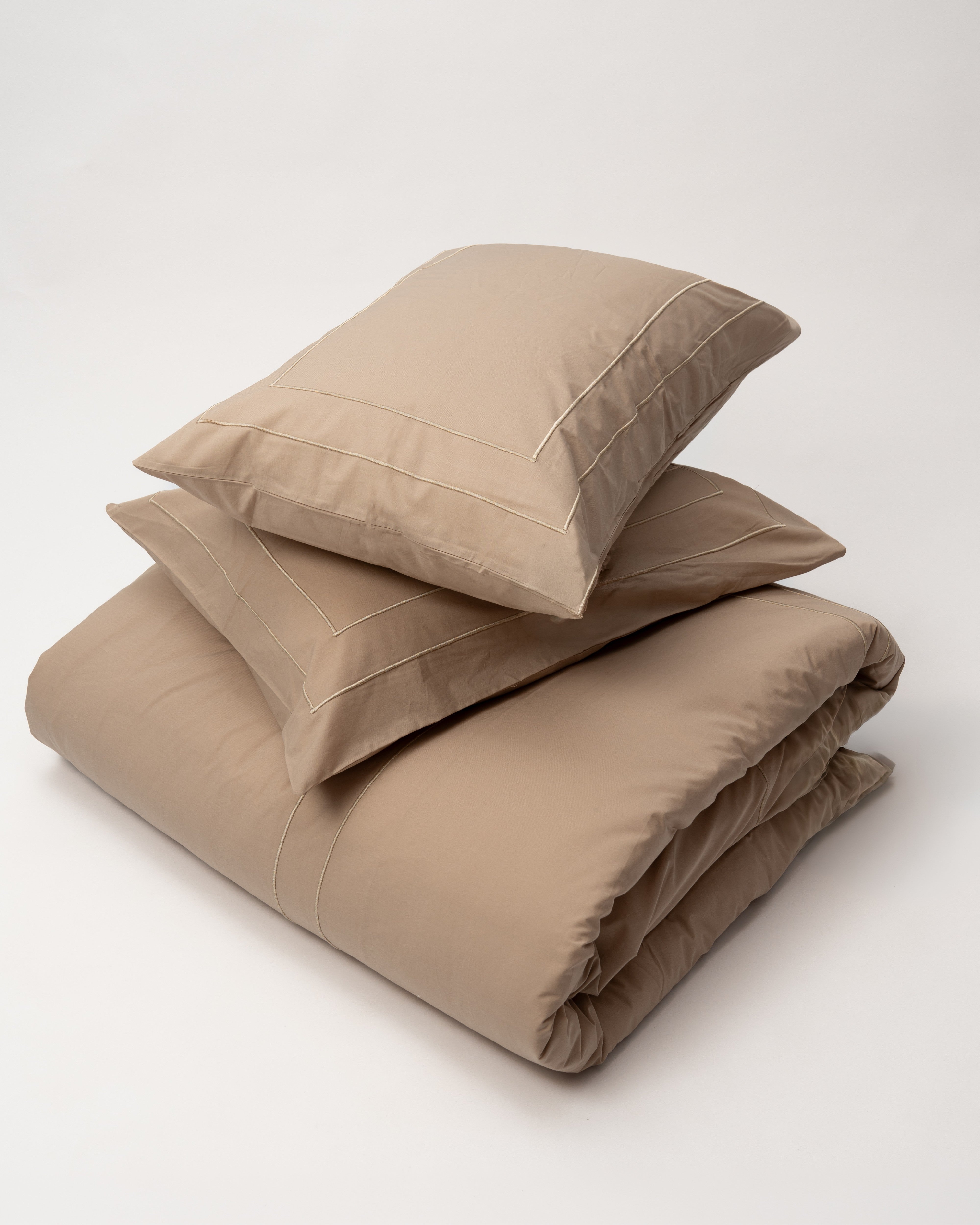Duvet Cover Set - Double Frame Embroidery - Egyptian Cotton