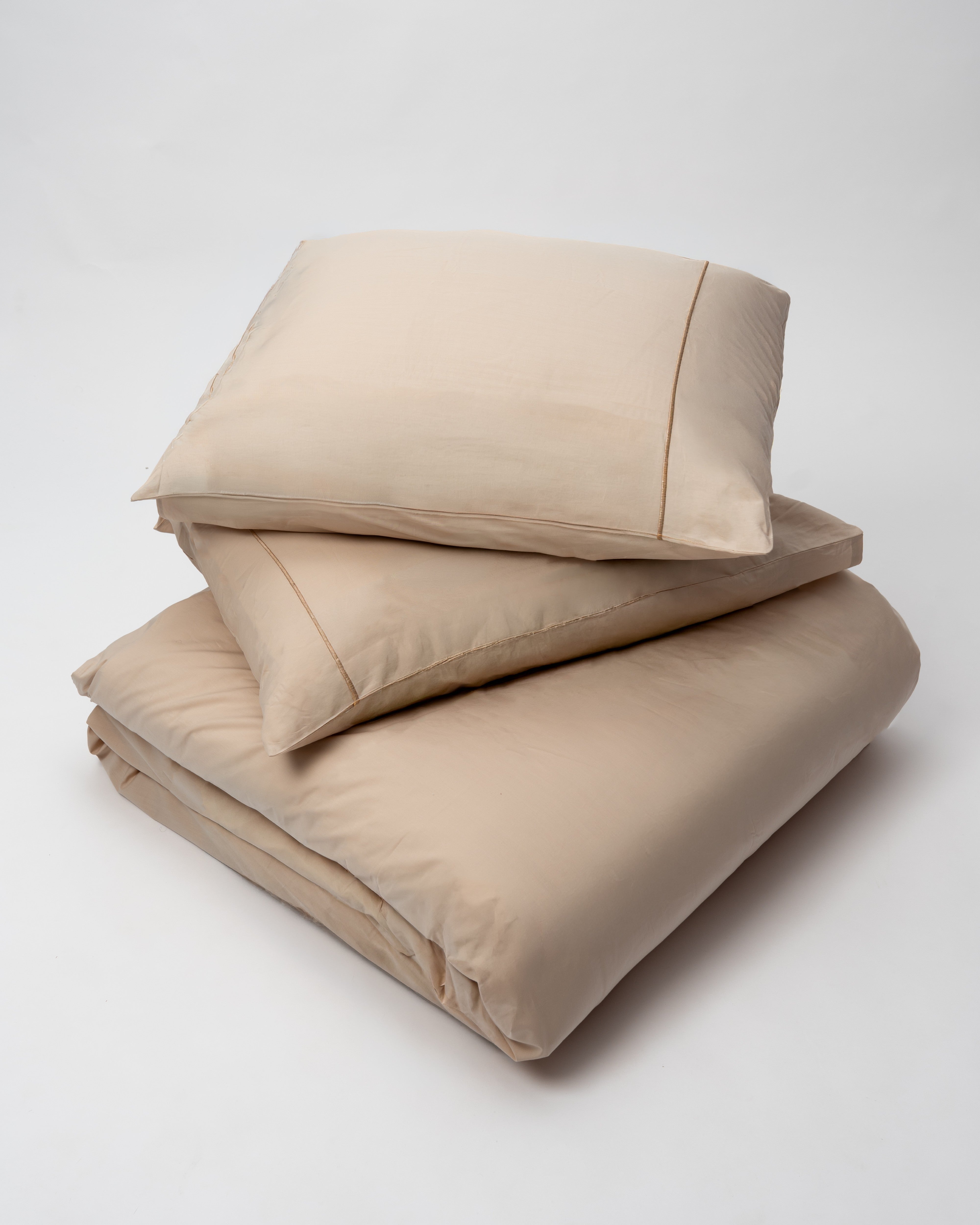 Duvet Cover Set - Single Line Embroidery - Egyptian Cotton