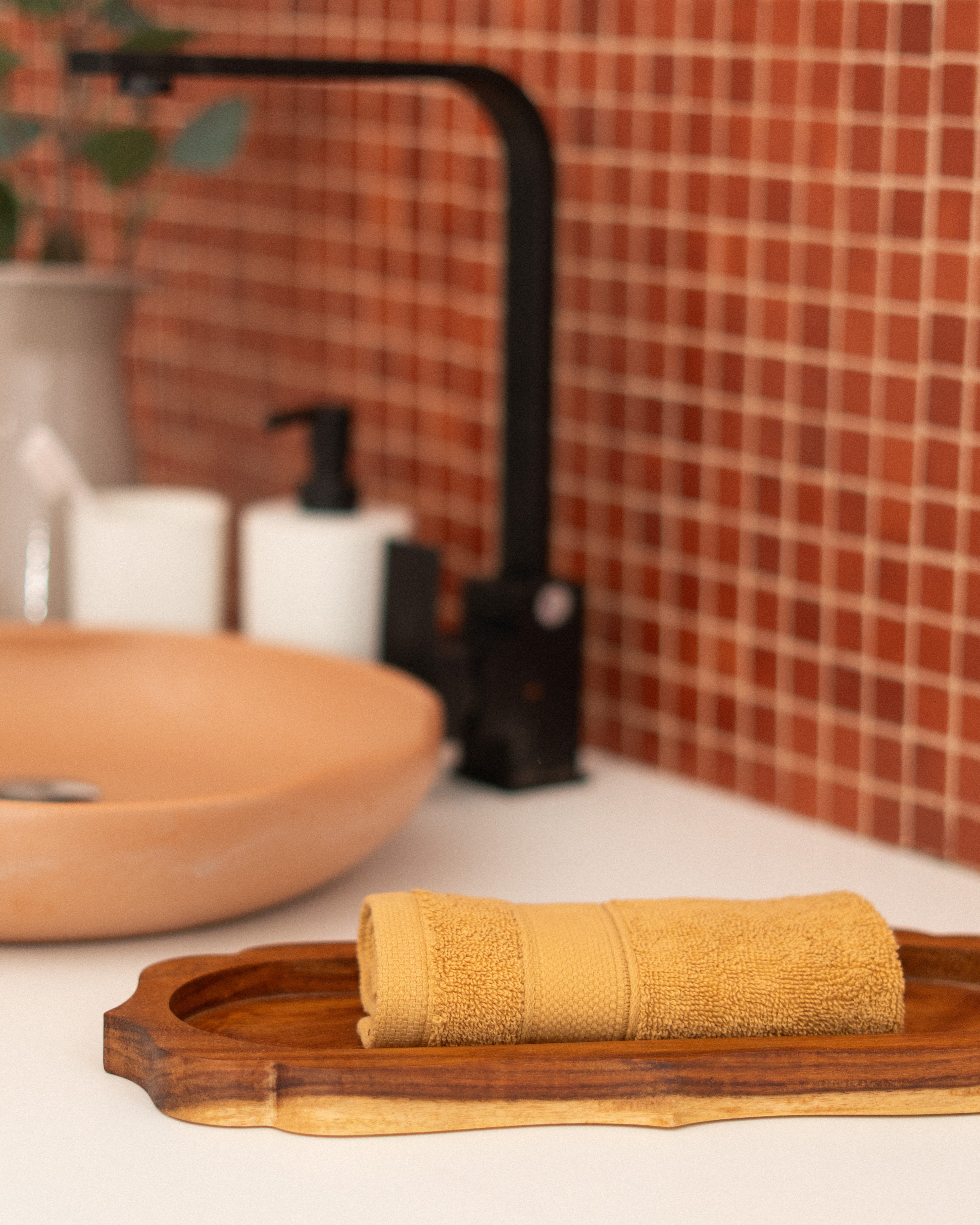 Hand Towel 600 GSM - Single Dobby Border - Greek Cotton