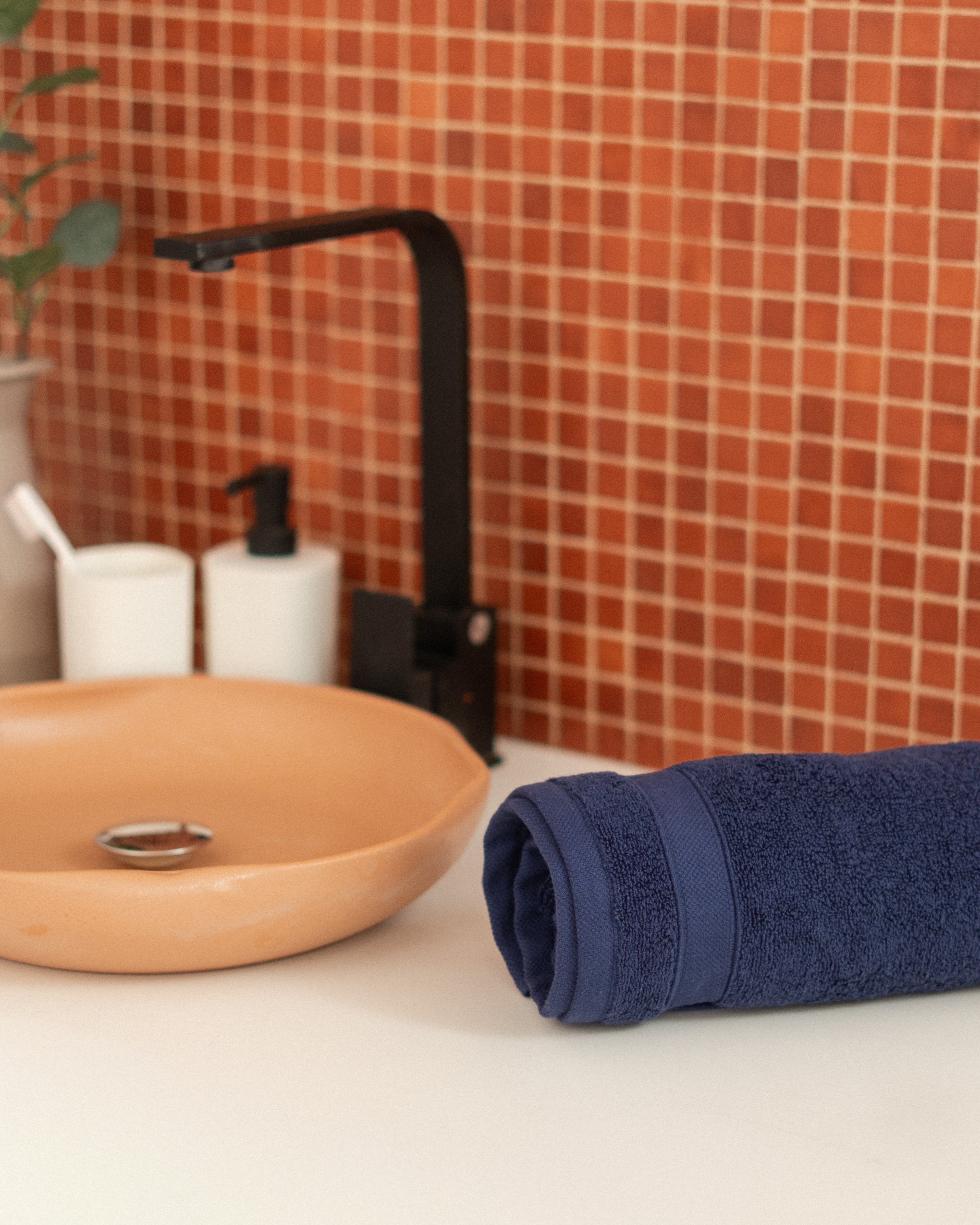 Face Towel 600 GSM - Single Dobby Border - Greek Cotton