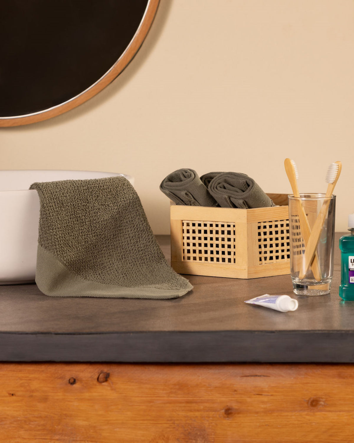 Hand Towel 600 GSM - Textured Greek Cotton