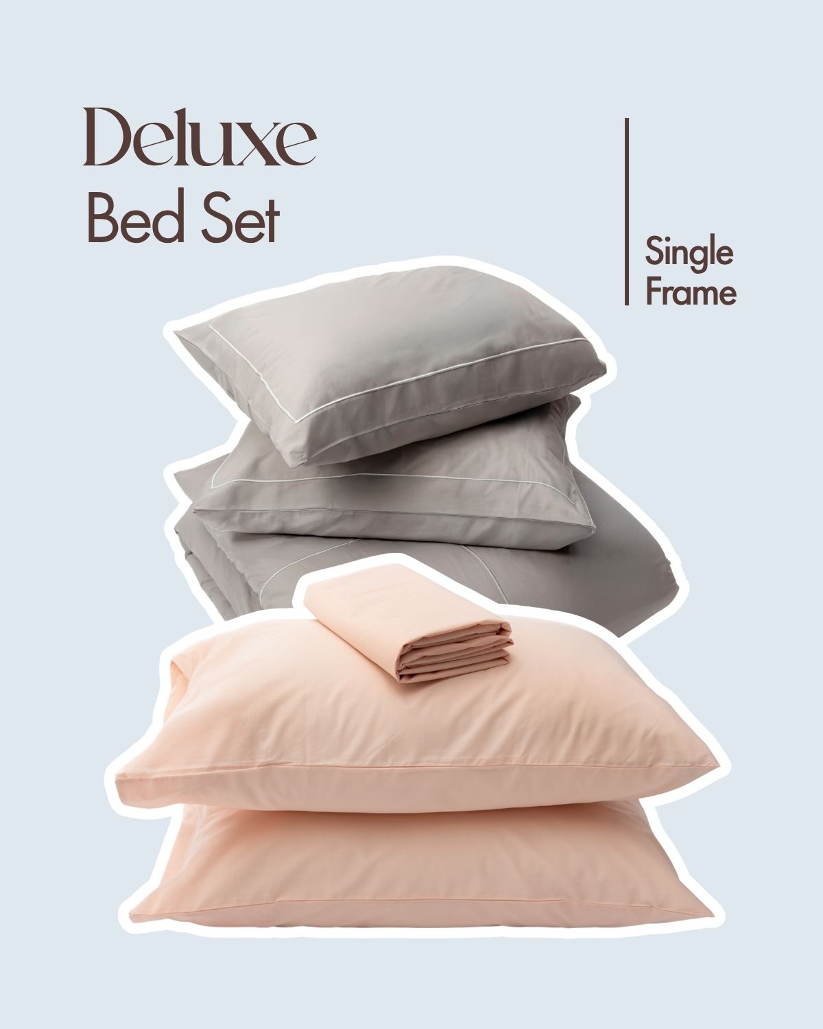 Deluxe Bed Set - Single Frame
