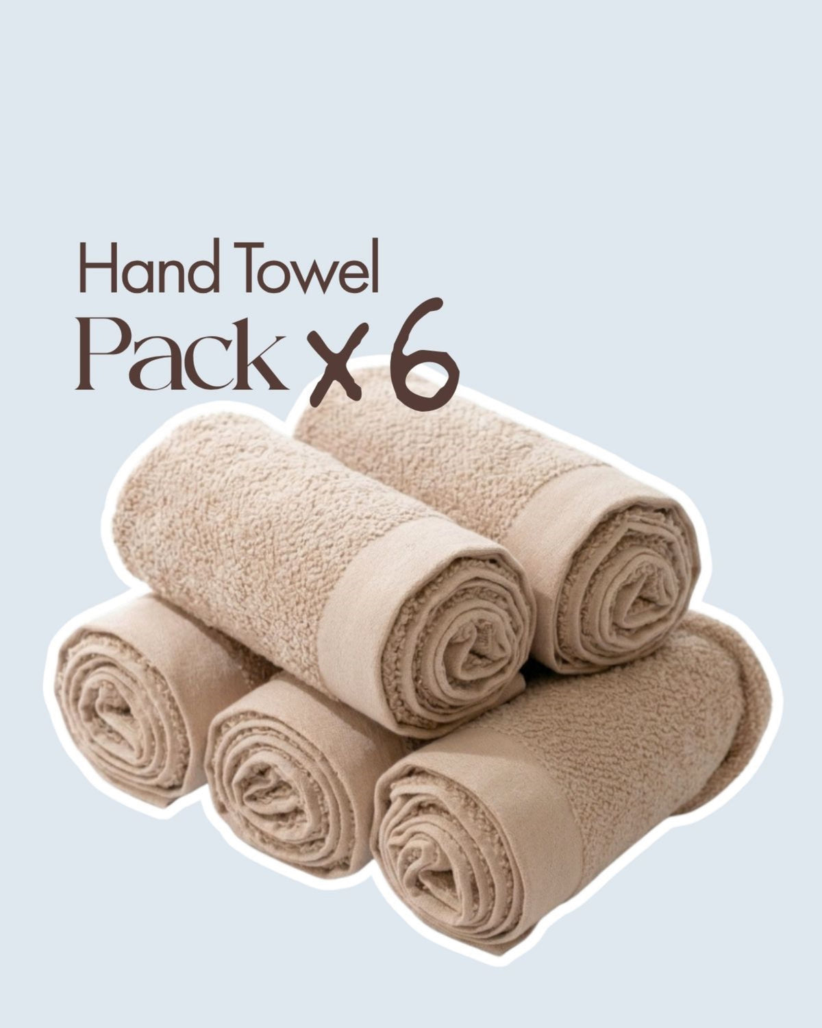 6 Hand Towel Pack