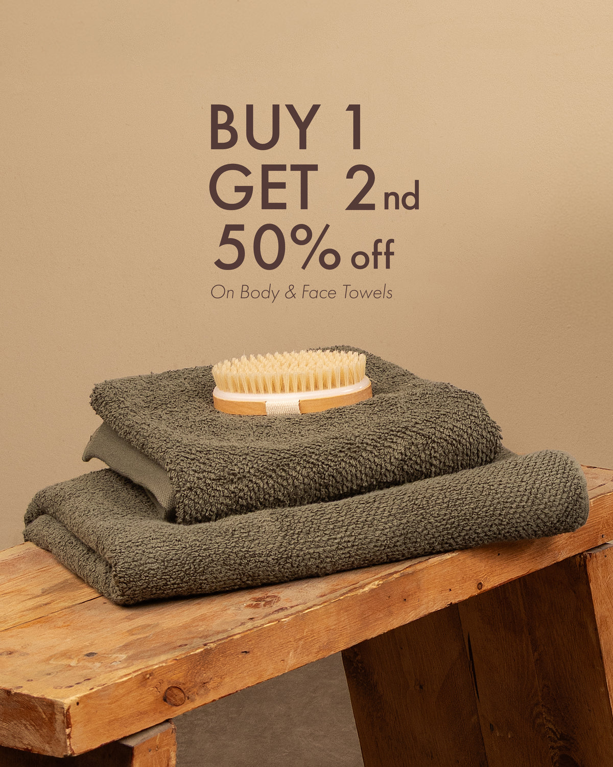 Face Towel 600 GSM - Textured Greek Cotton
