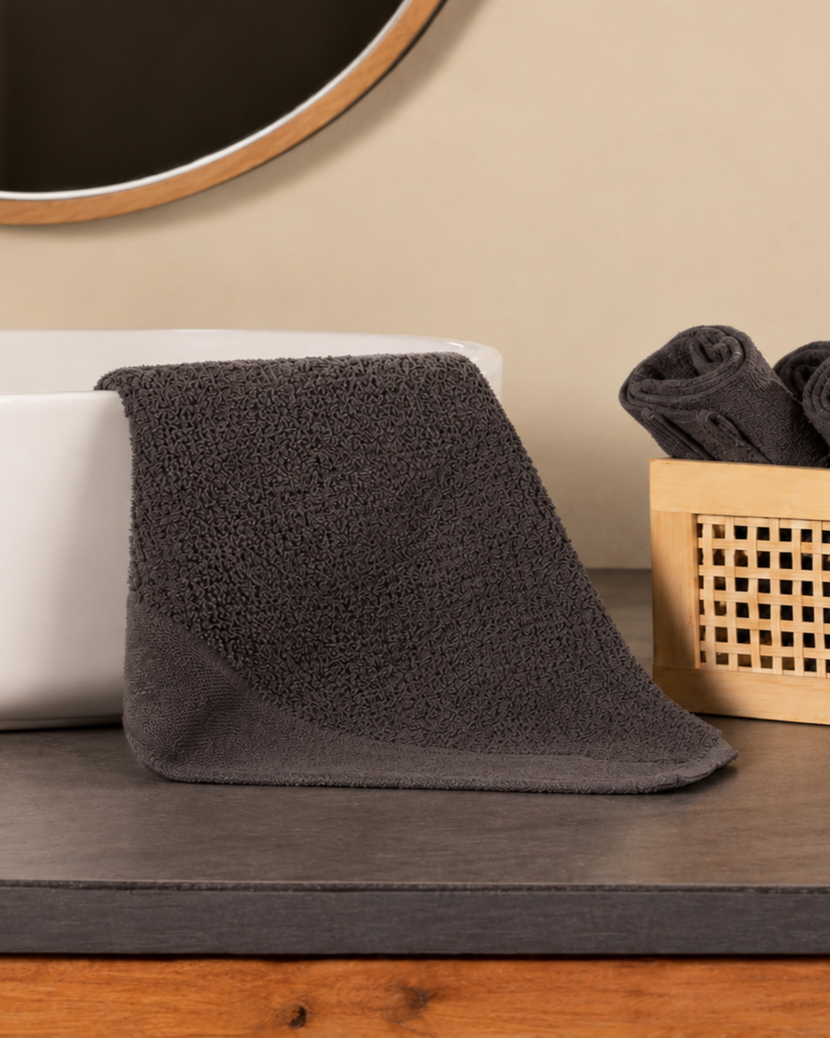 Hand Towel 600 GSM - Textured Greek Cotton