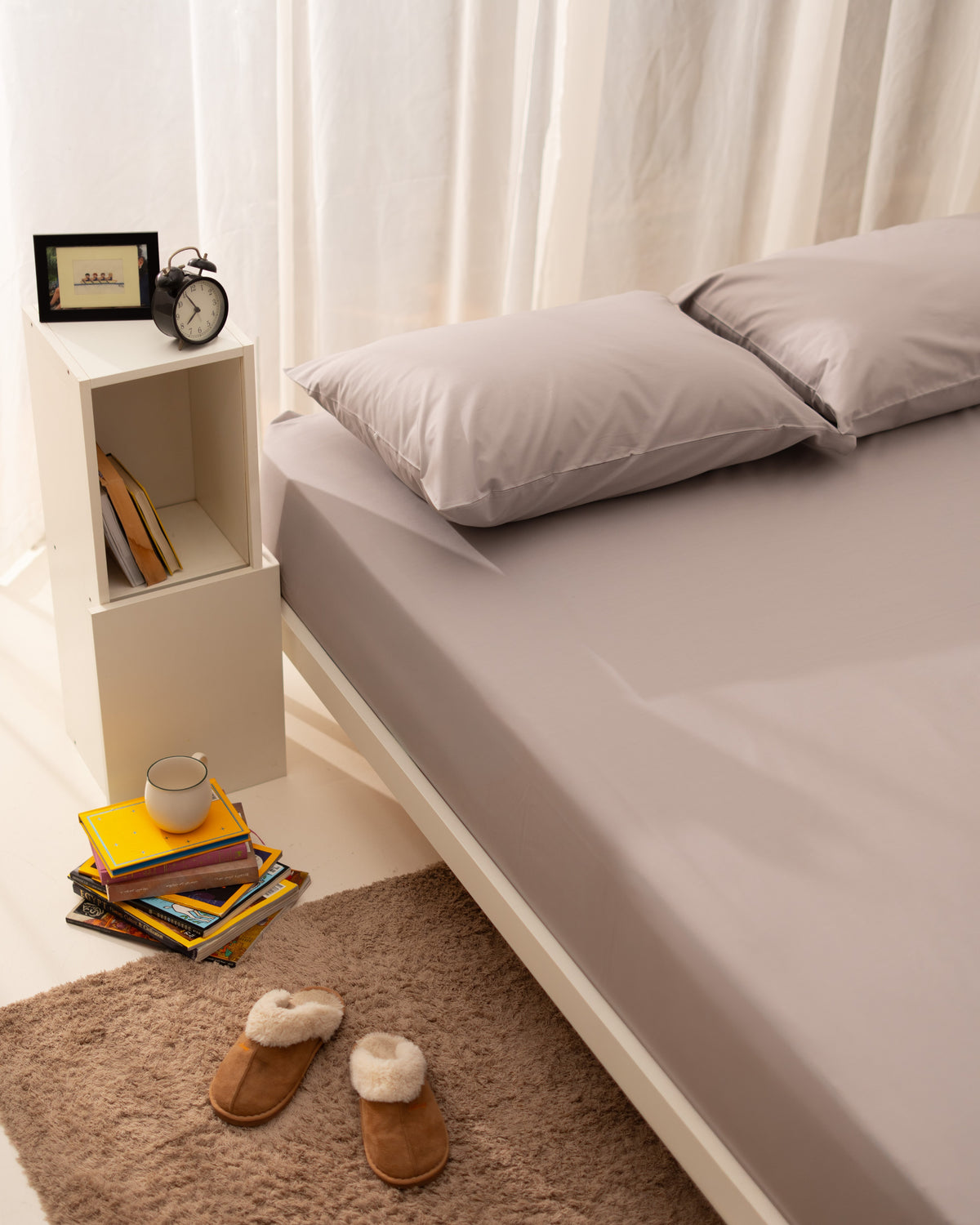 Bedsheet Set - Fitted - Plain - Egyptian Cotton