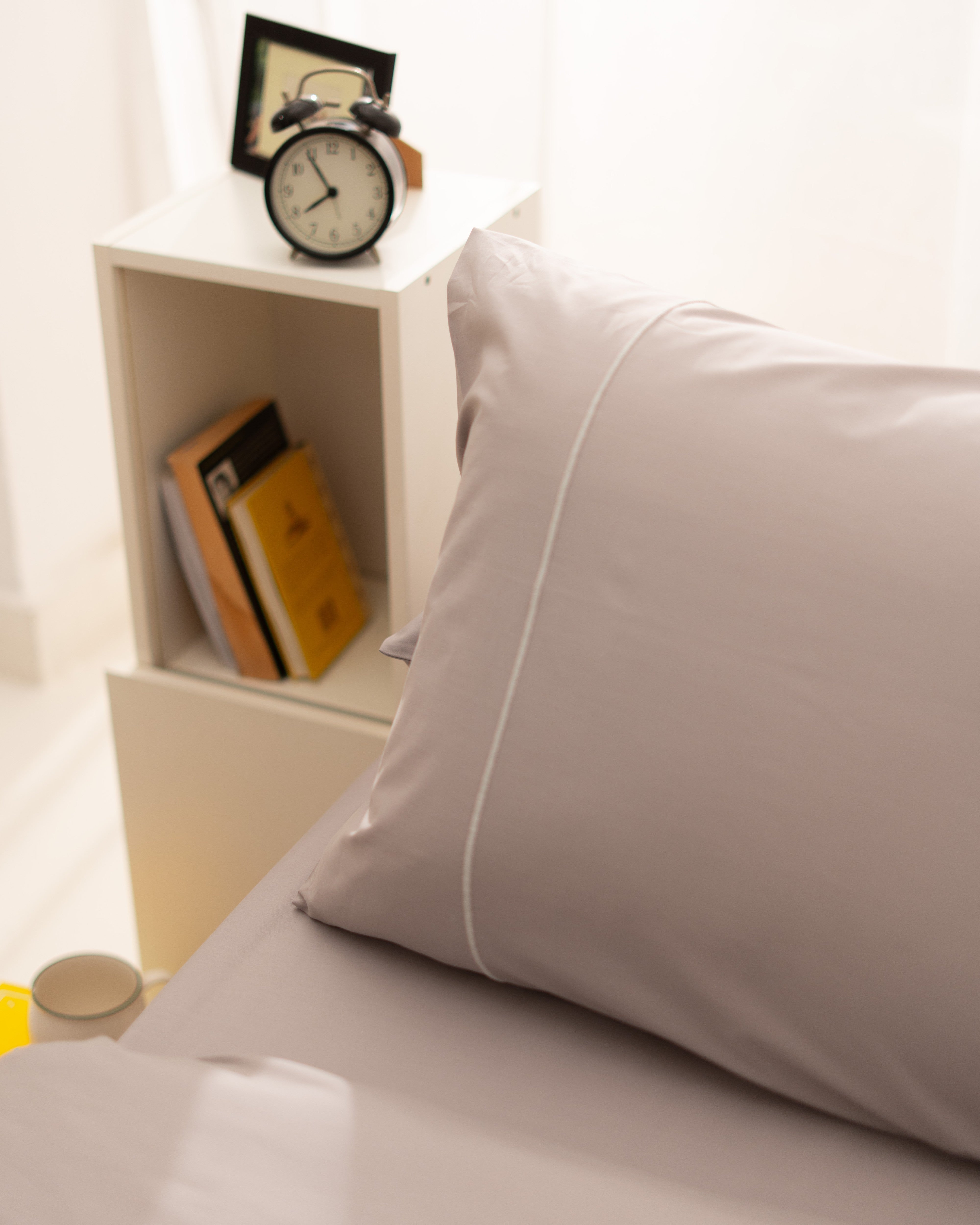 Duvet Cover Set - Single Line Embroidery - Egyptian Cotton