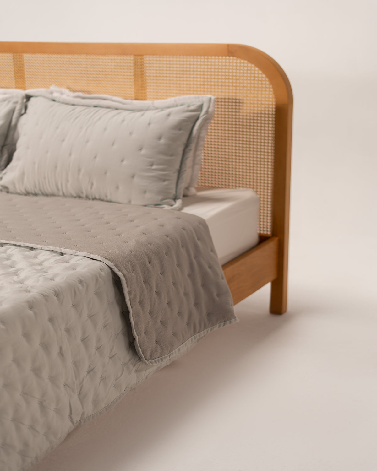 Double-Face Capitonné Quilt Set - Microfiber