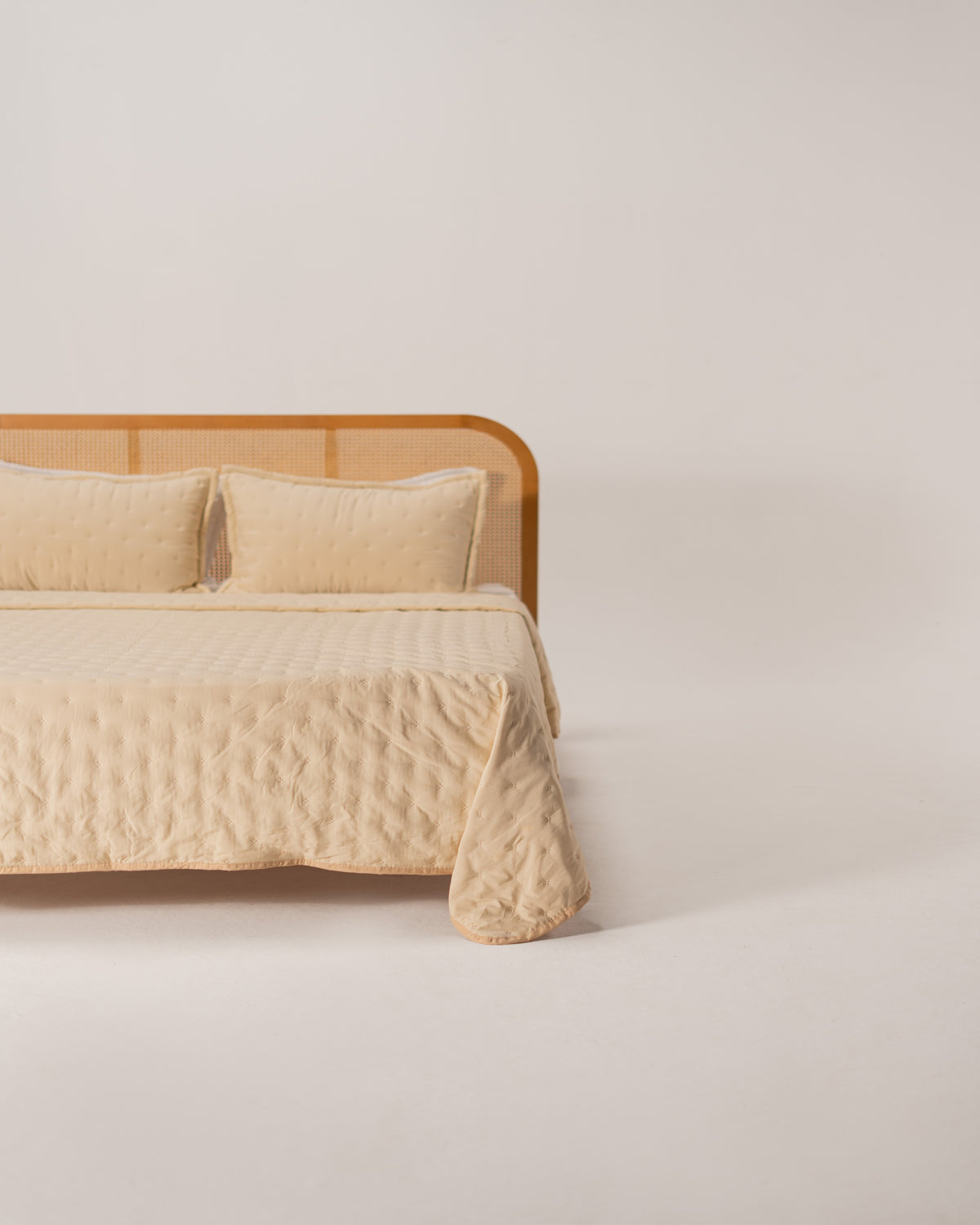 Double-Face Capitonné Quilt Set - Microfiber