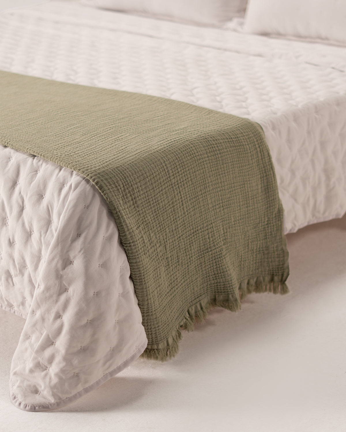 Double-Face Capitonné Quilt Set - Microfiber