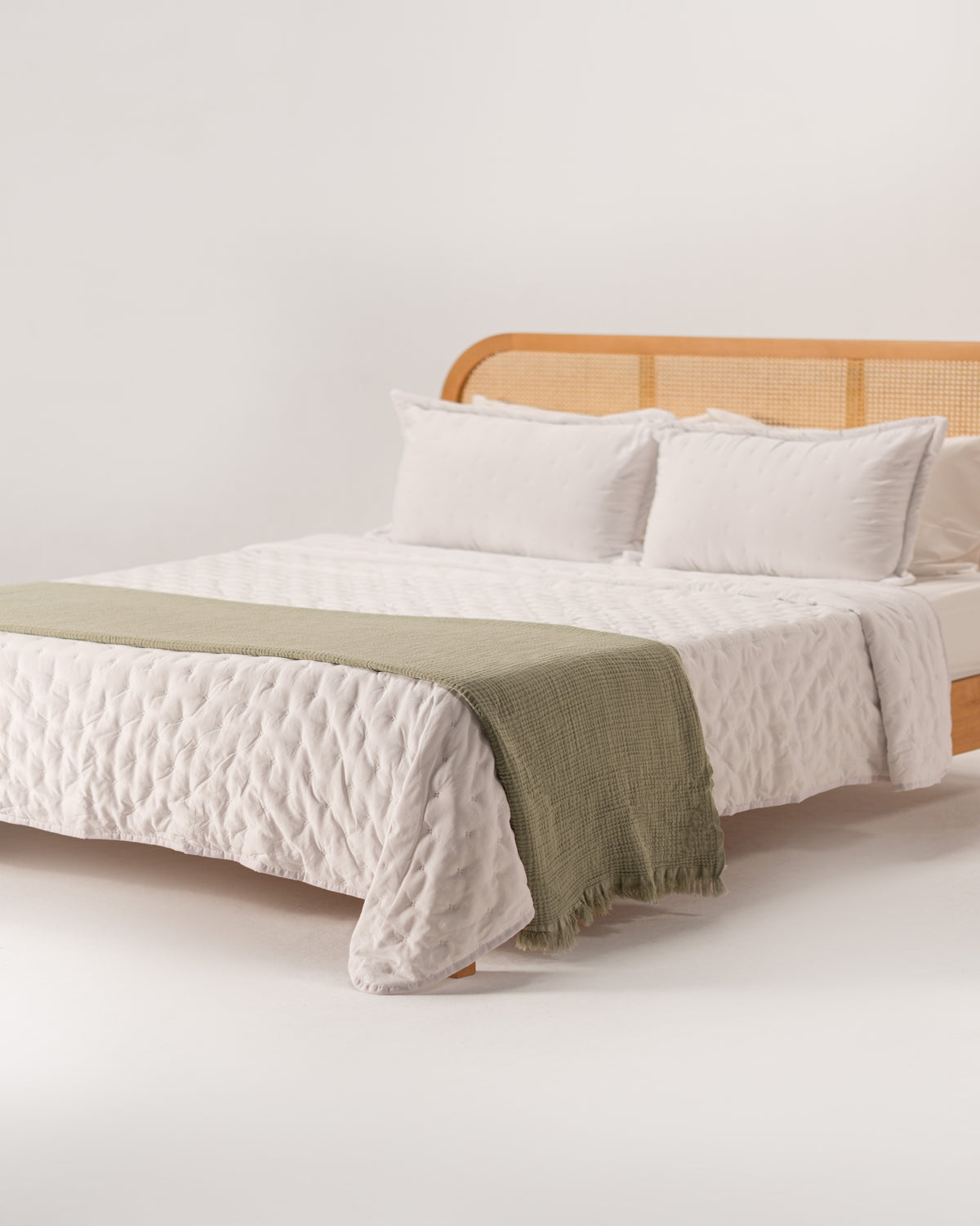Double-Face Capitonné Quilt Set - Microfiber