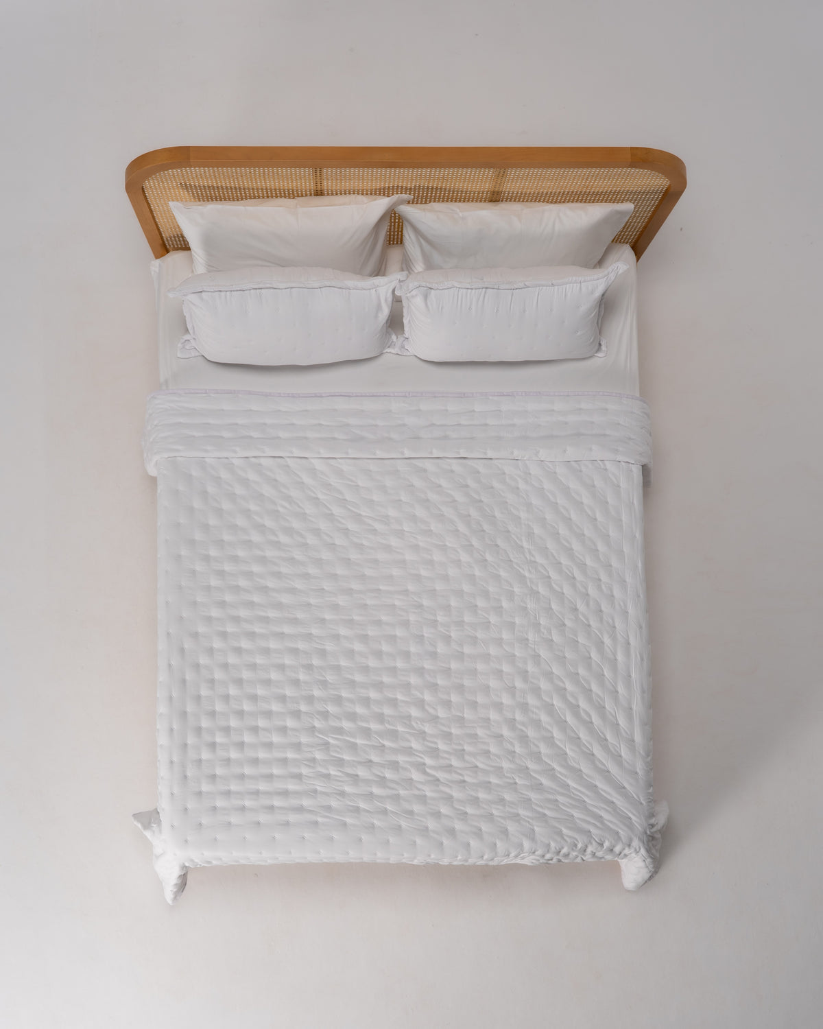 Double-Face Capitonné Quilt Set - Microfiber