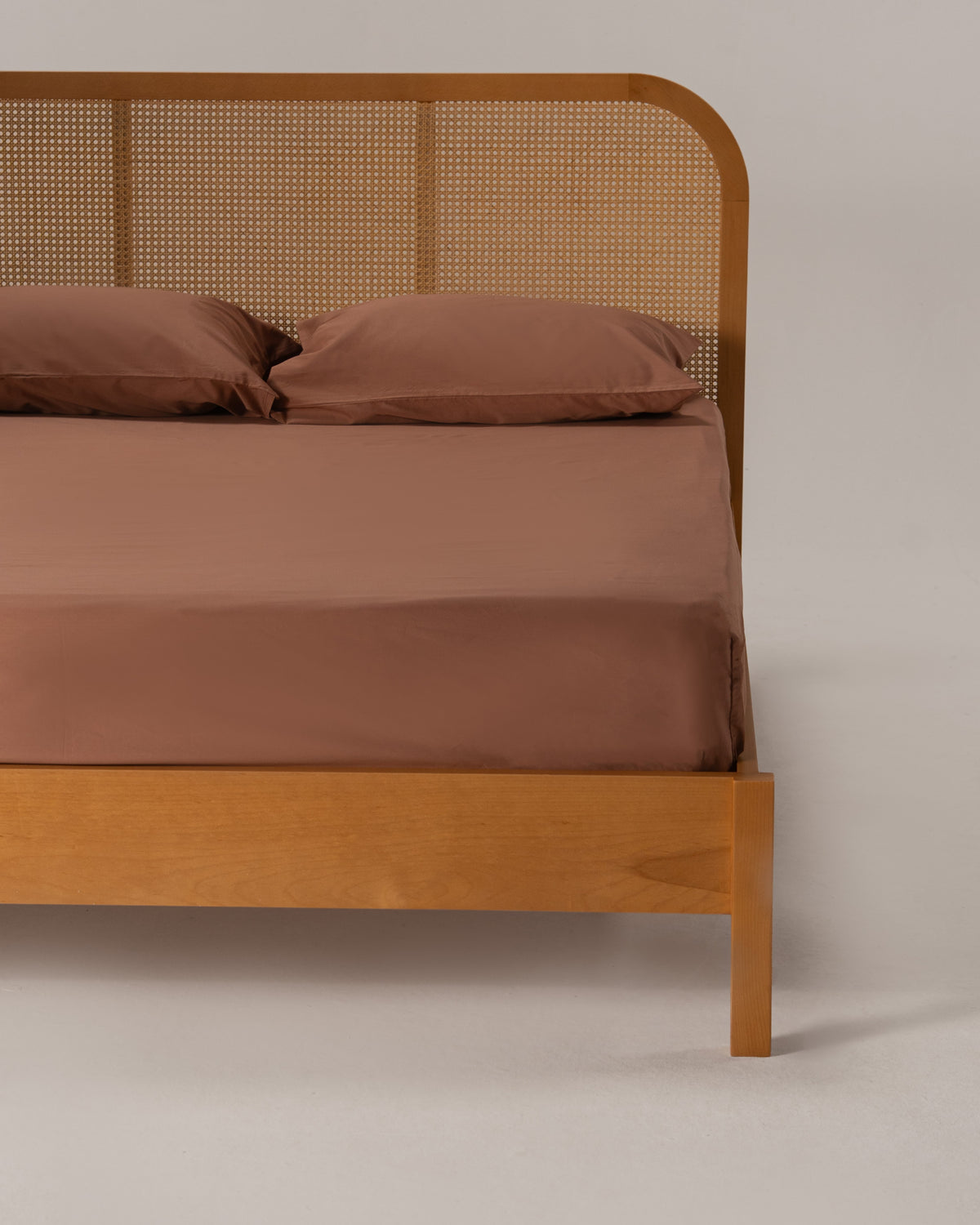 Bedsheet Set - Flat - Plain - Egyptian Cotton - Sateen