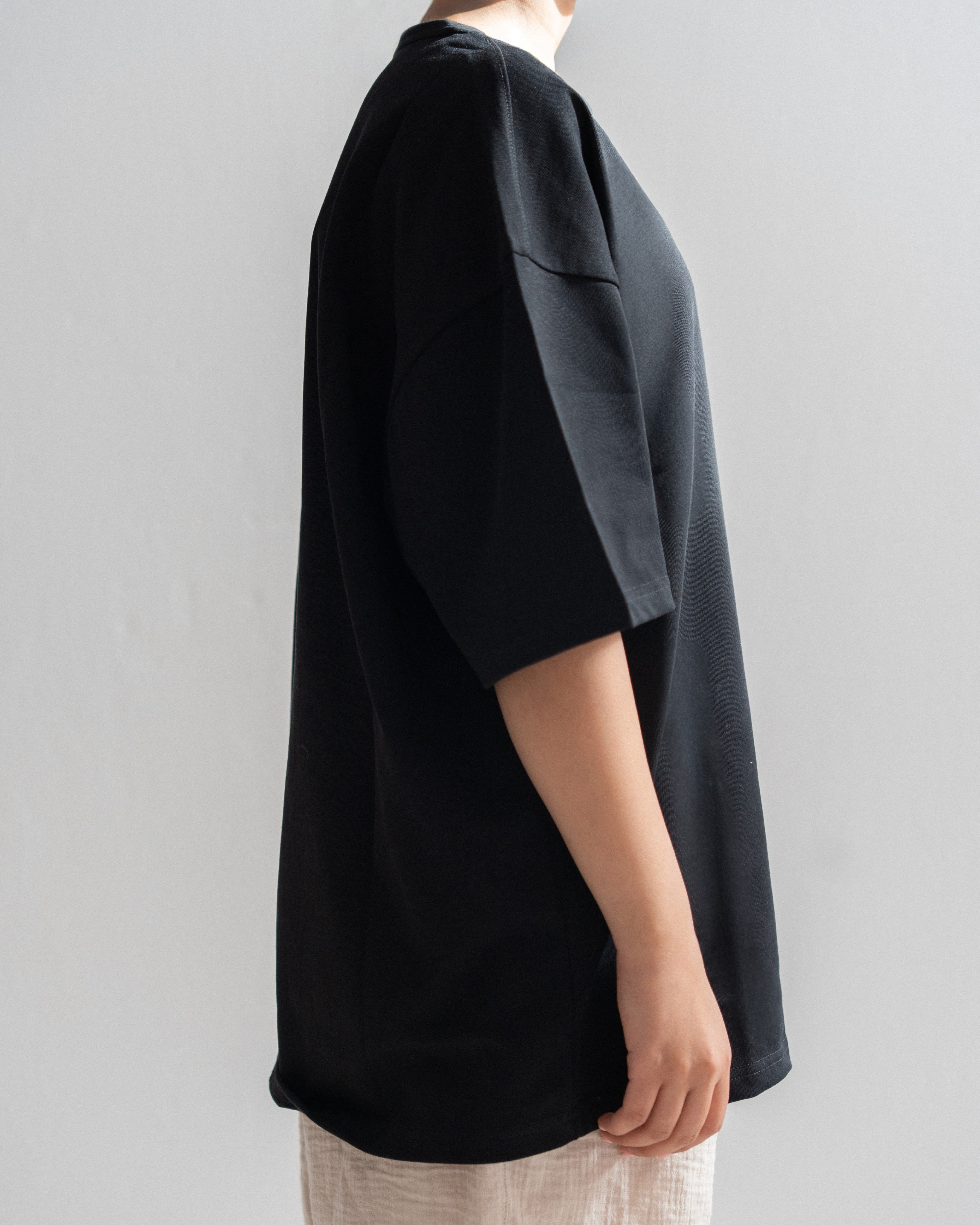 Oversized Cotton T-shirt - Crew Neck