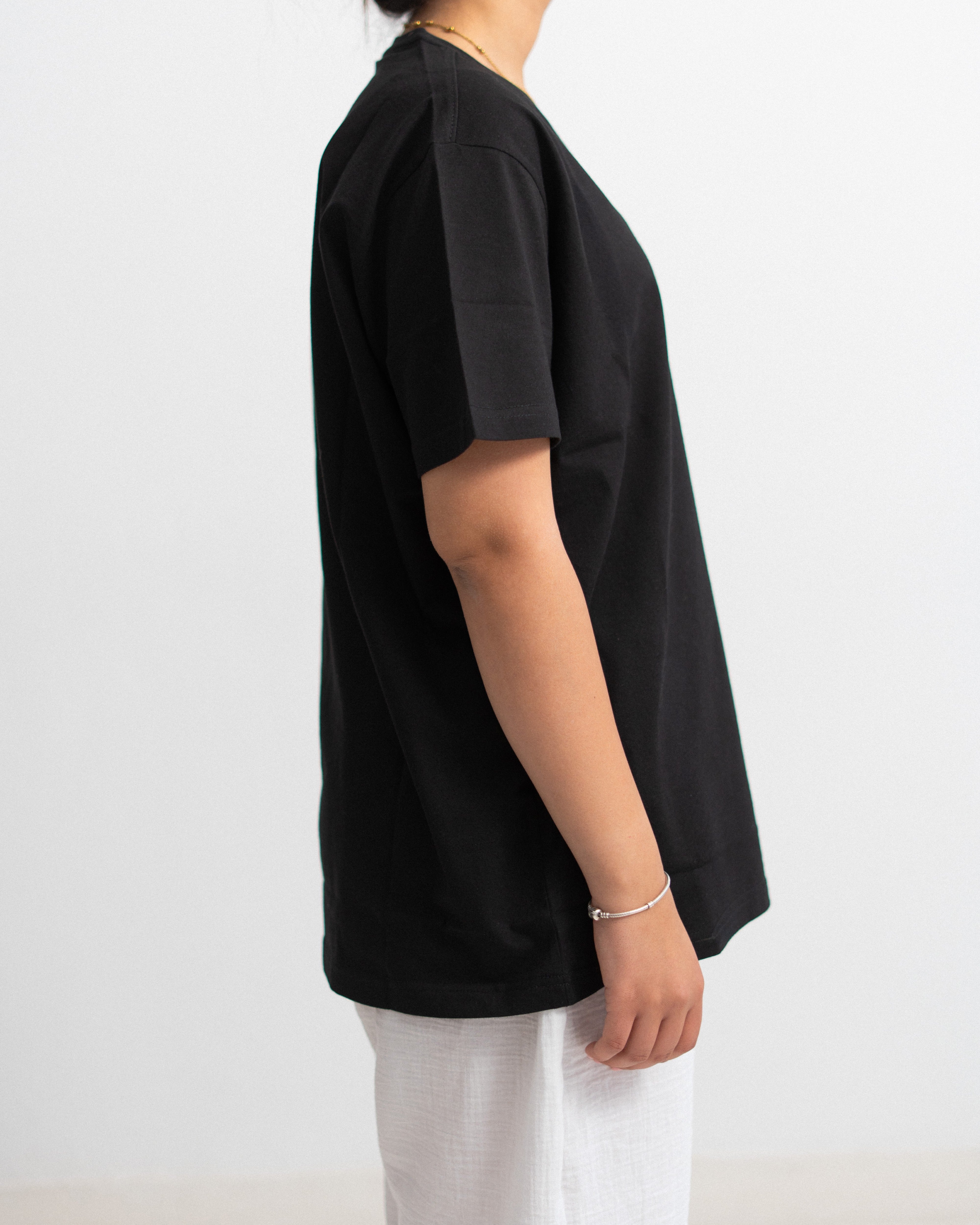 Regular Cotton T-shirt -  V Neck