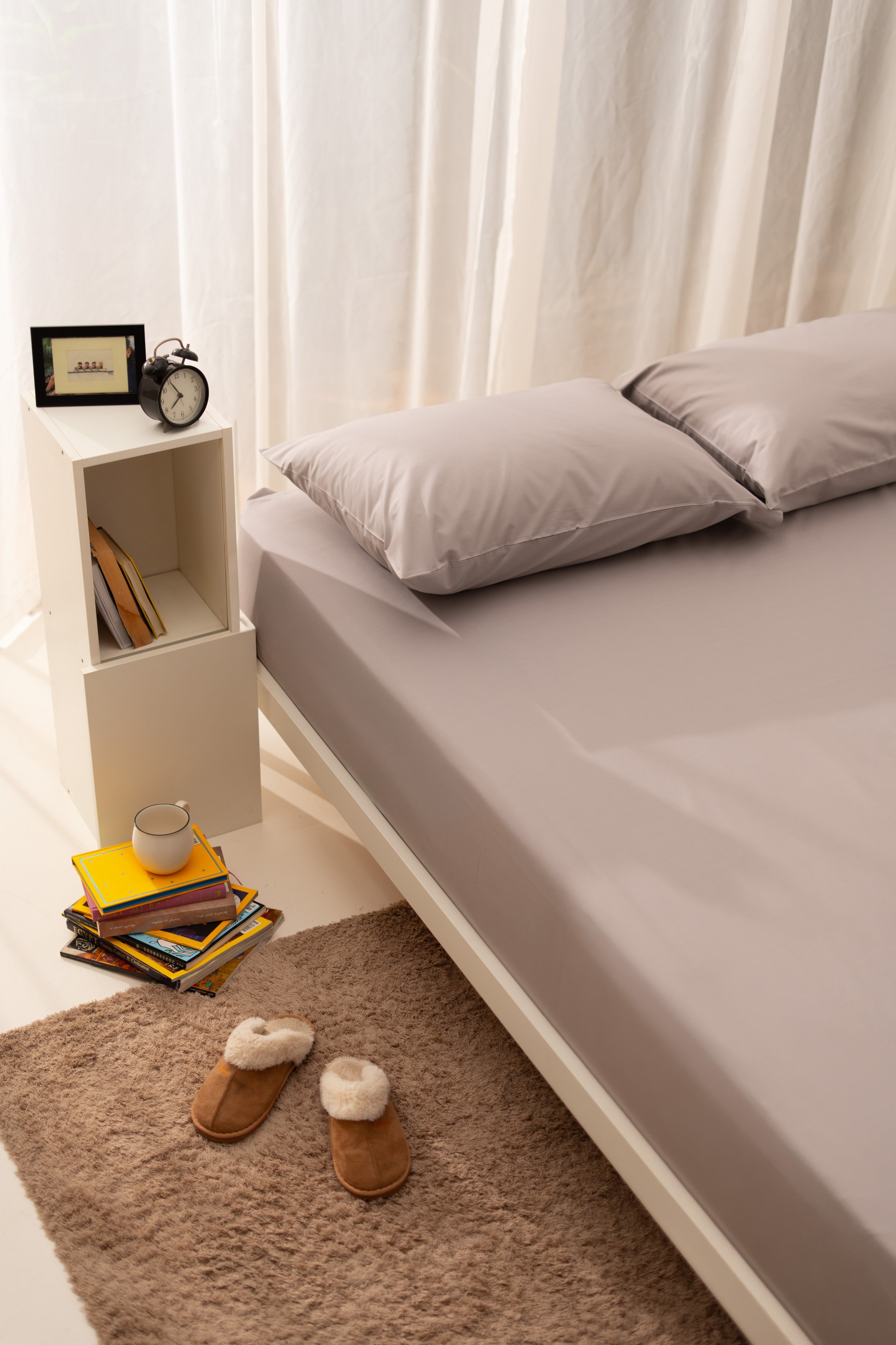 Bedsheet Set - Fitted - Plain - Egyptian Cotton