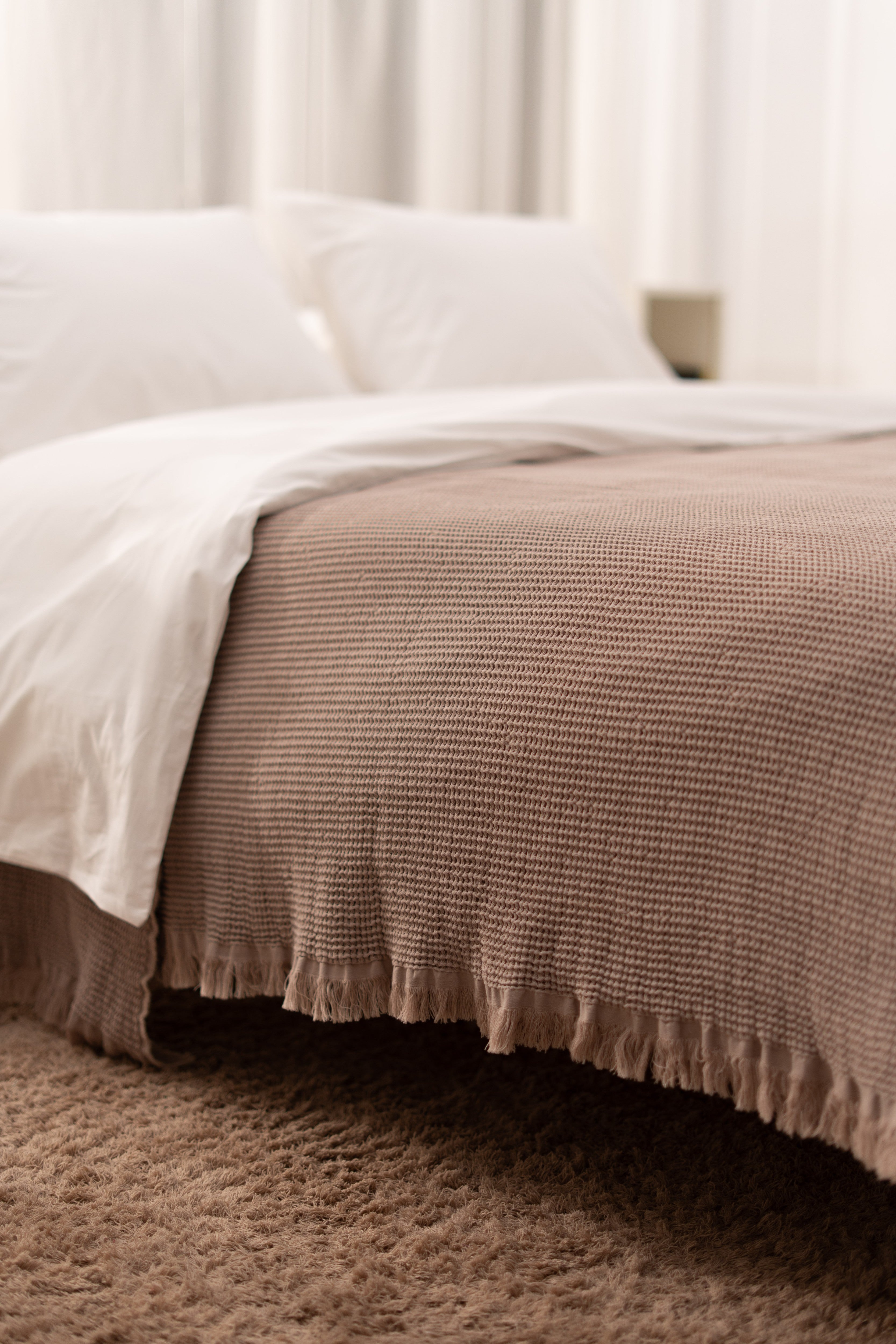 Coverlet - Honeycomb - Cotton