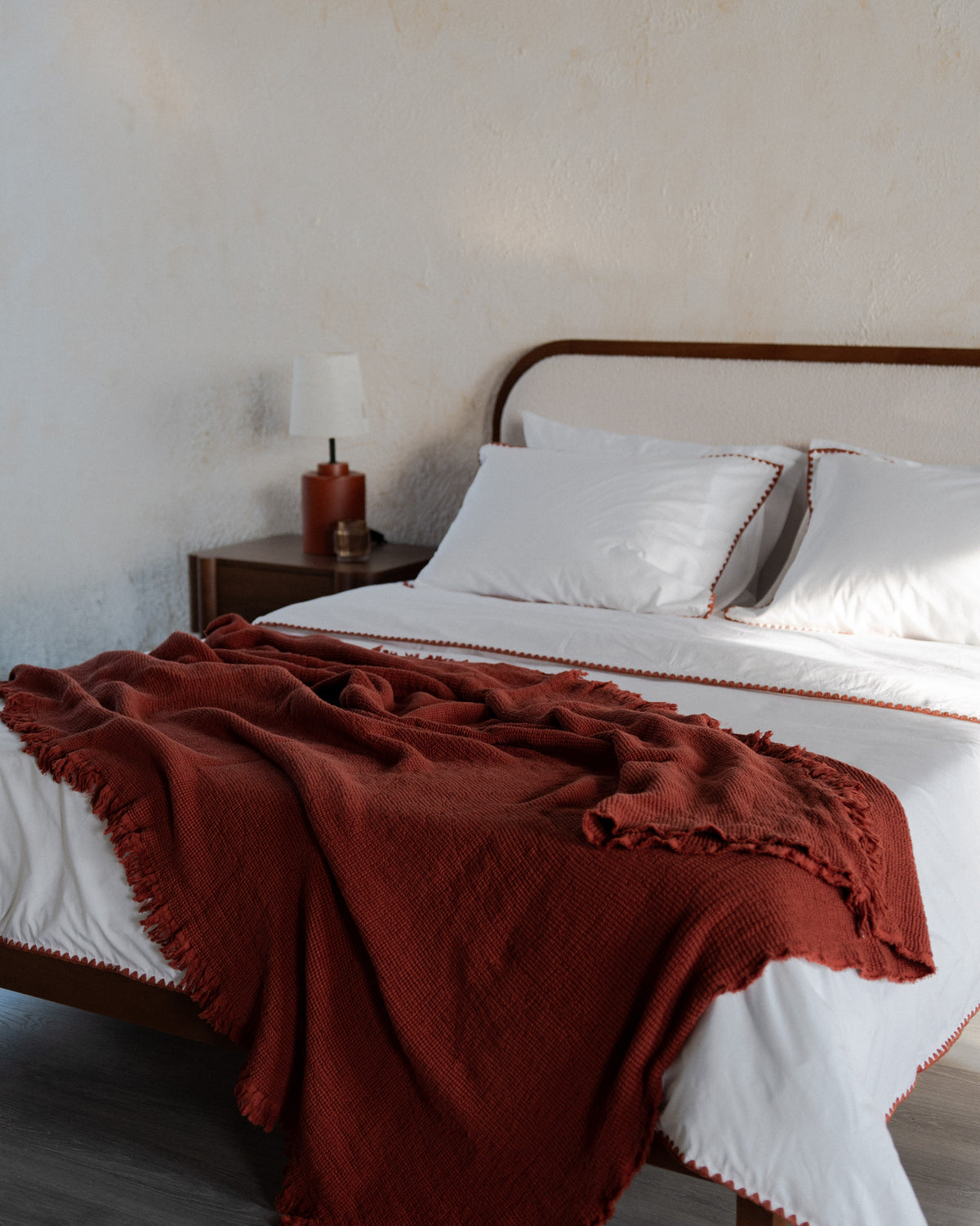 Duvet Cover set - Crochet Border - Egyption Cotton
