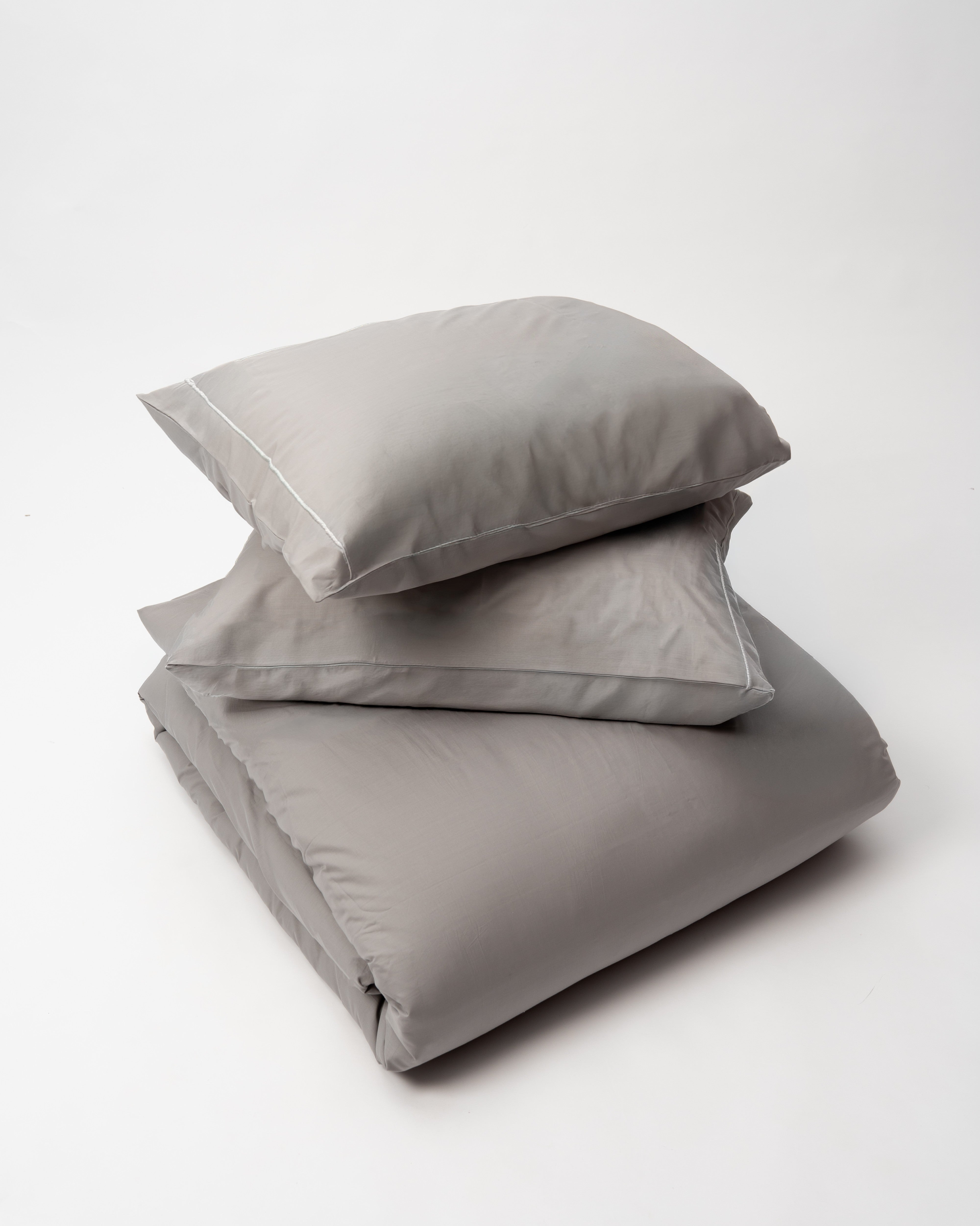 Duvet Cover Set - Single Line Embroidery - Egyptian Cotton